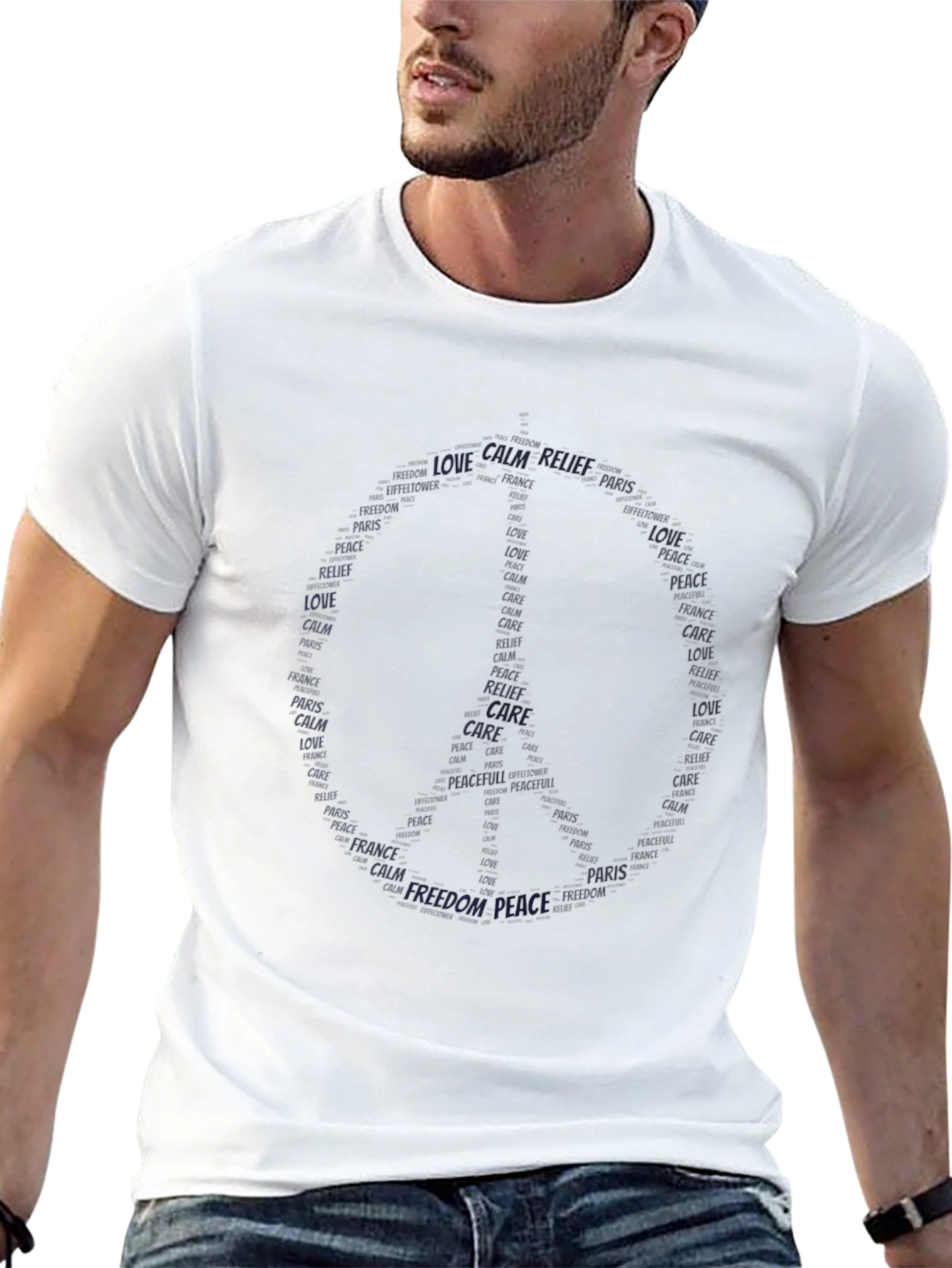 Peace and Love Crew Neck Tee