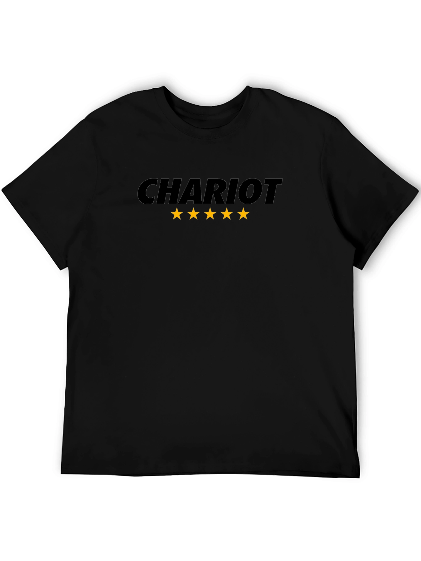 Chariot Five Star Graphic Black T-Shirt