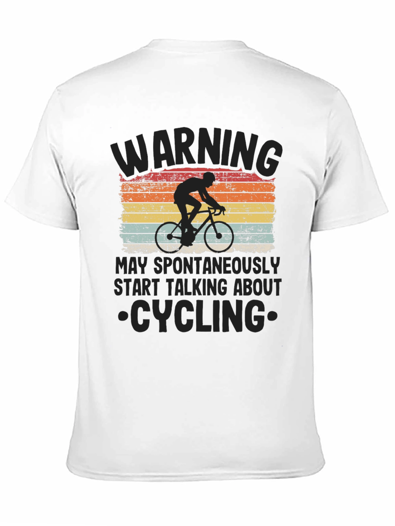 Warning: May Spontaneously Start Talking Cycling T-Shirt