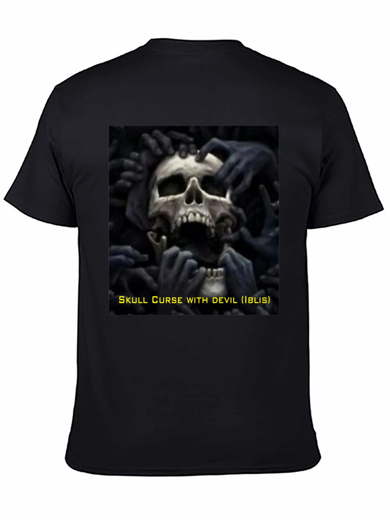 Skull Curse Devil Black Graphic Tee