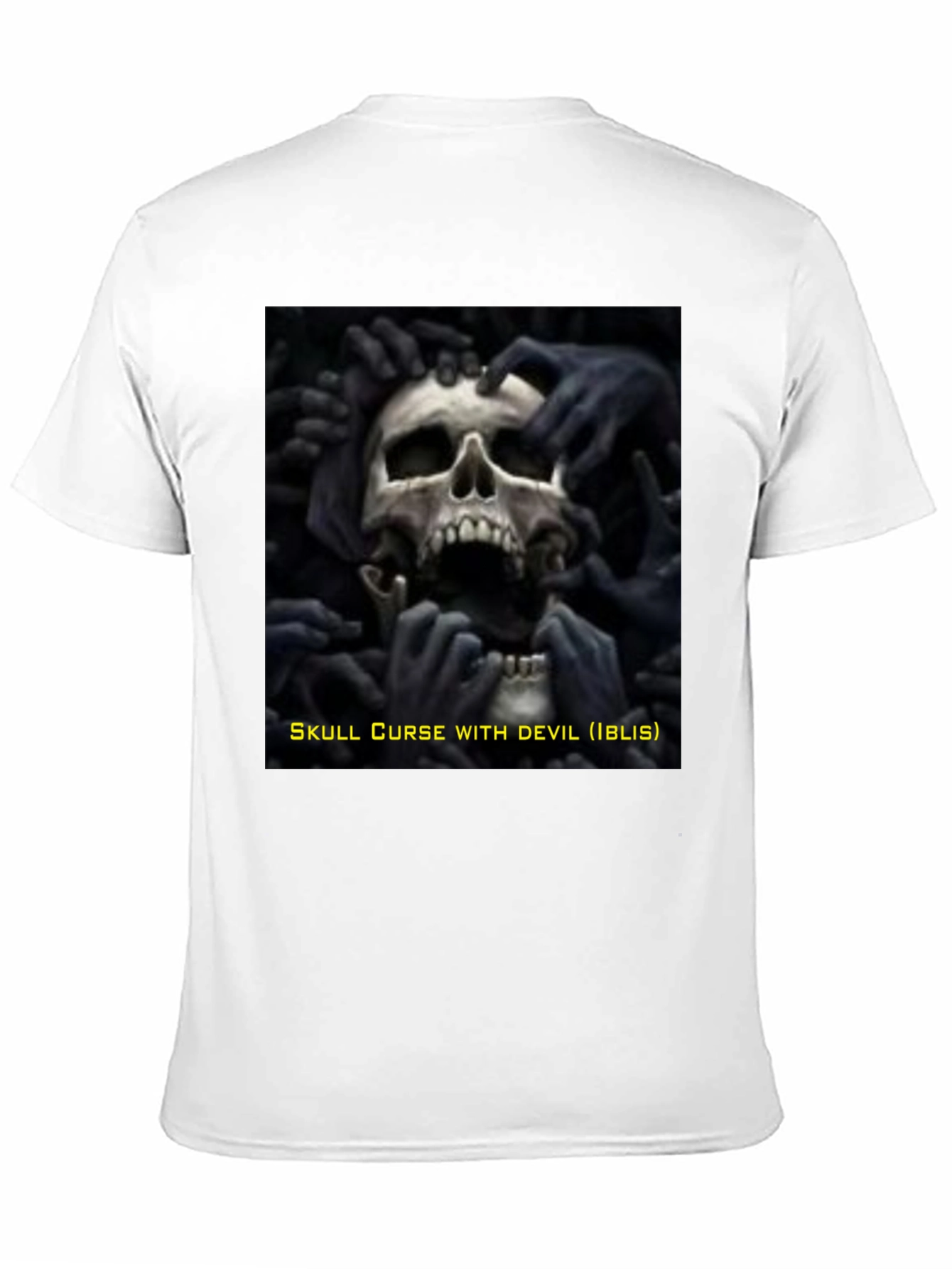 Skull Curse Devil Black Graphic Tee