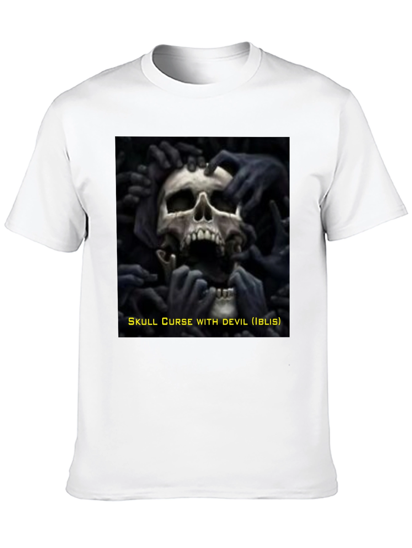Skull Curse Devil Black Graphic Tee