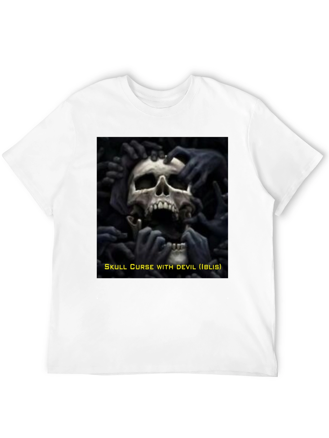 Skull Curse Devil Black Graphic Tee