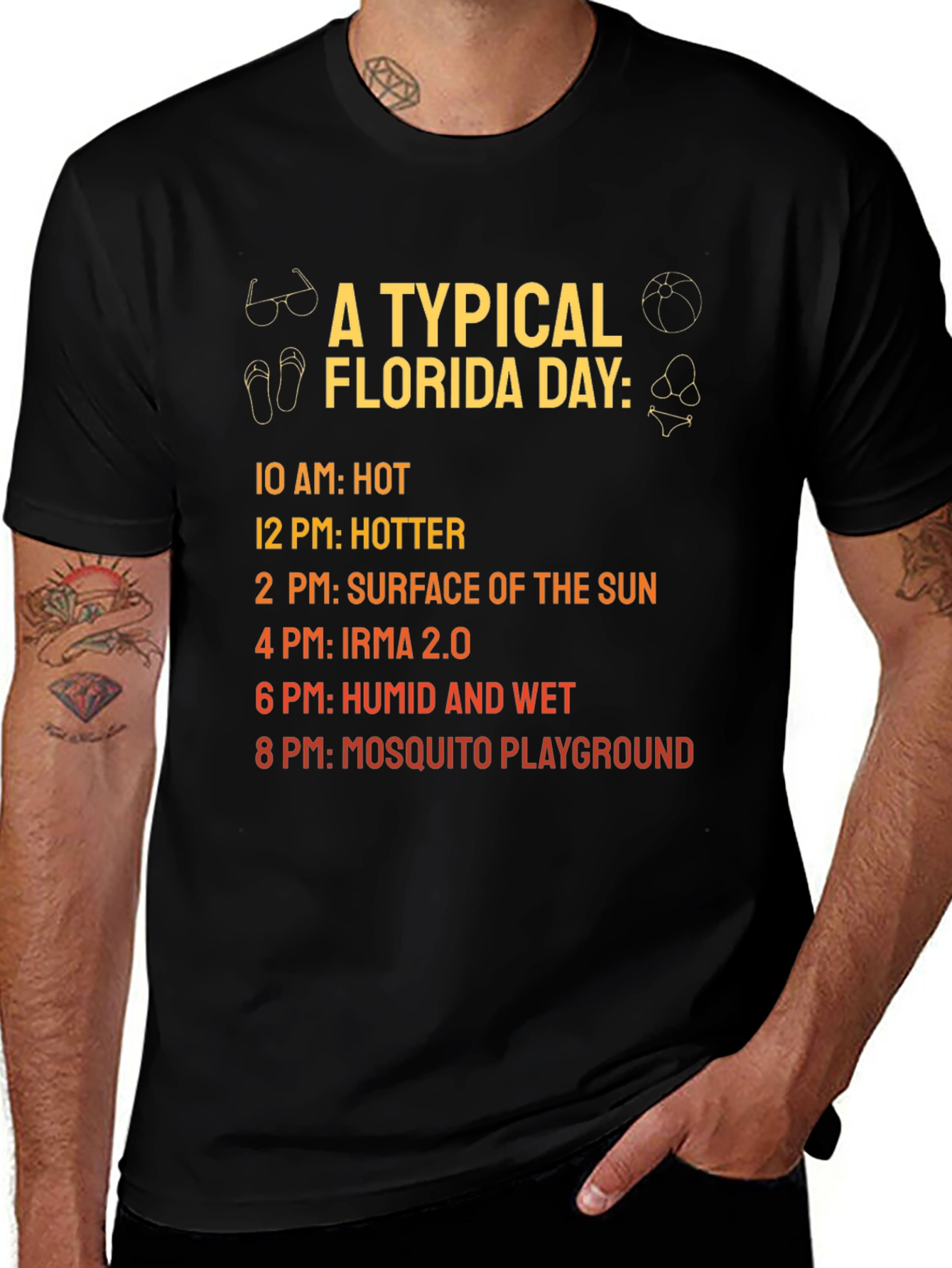 Florida Day T-Shirt: Hot Humid Mosquito Playground!