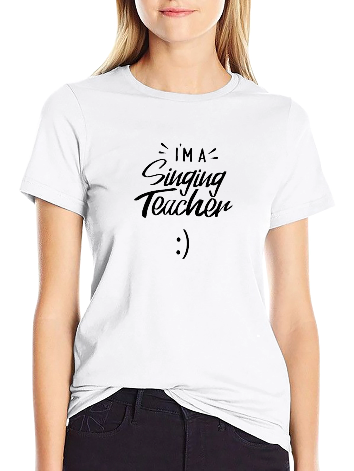 Im a Singing Teacher Black T-Shirt
