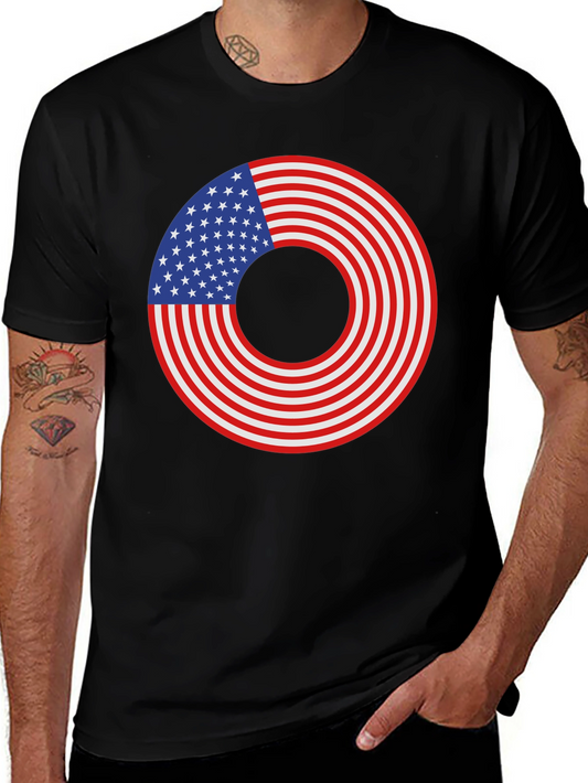 American Flag Doughnut Graphic Tee
