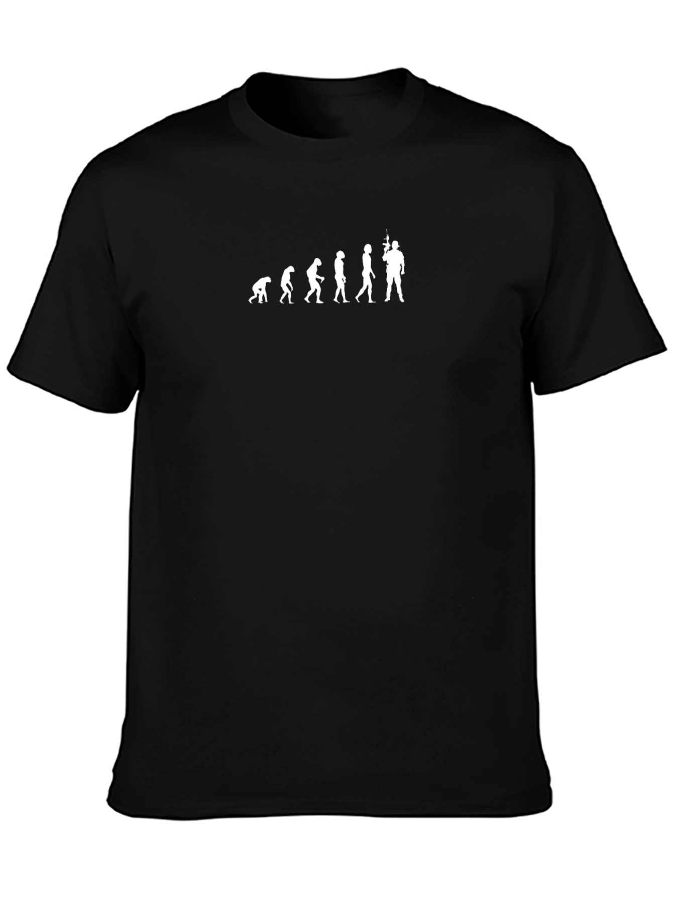 Evolution of Man Soldier T-Shirt - Black