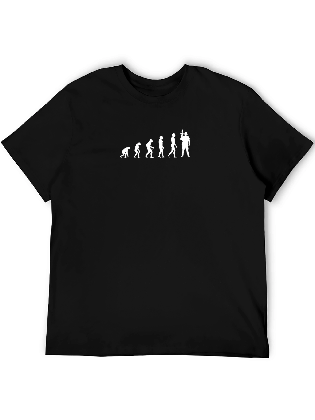 Evolution of Man Soldier T-Shirt - Black