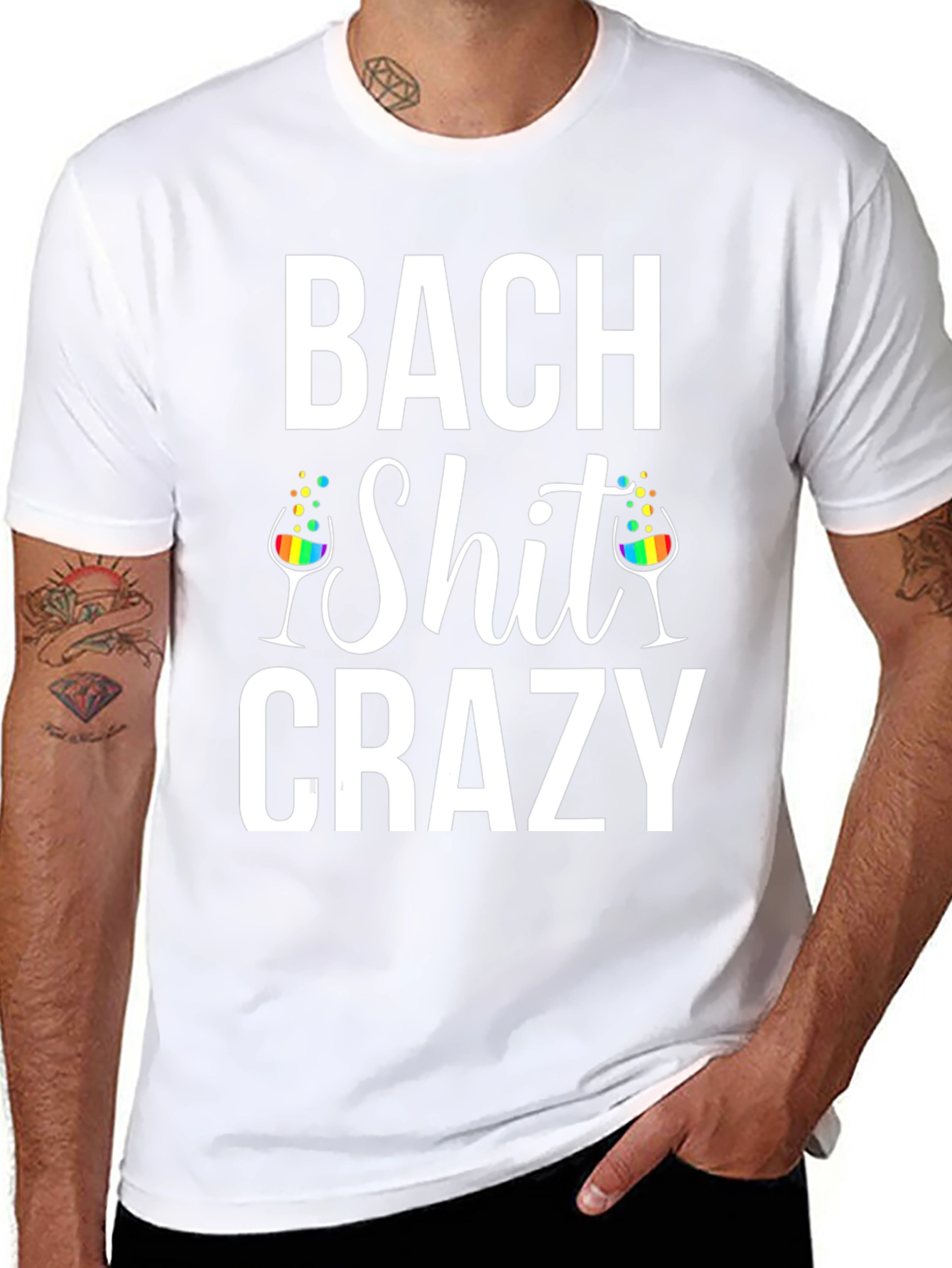 Bach Shit Crazy Graphic T-Shirt