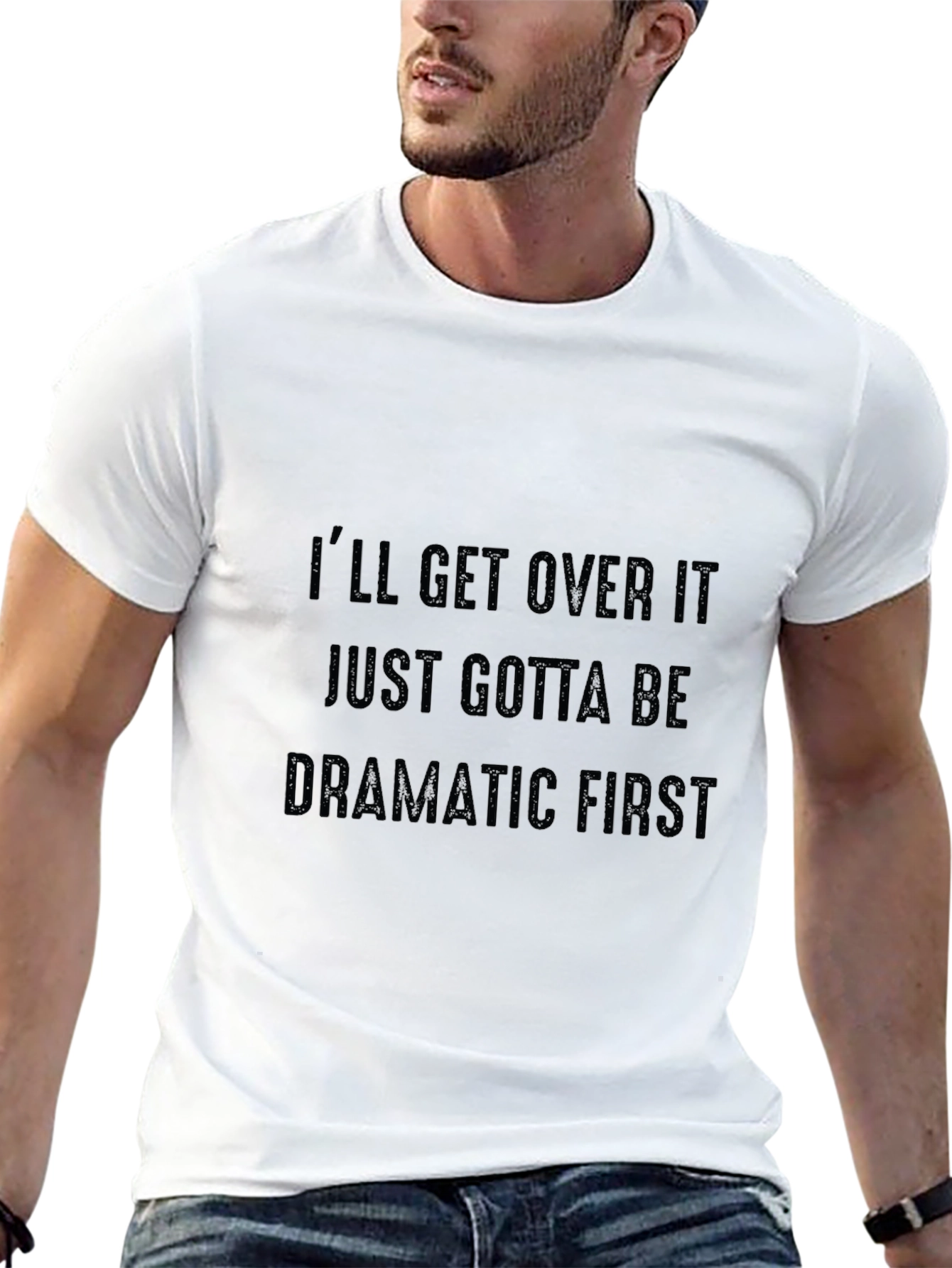 Dramatic First Black Graphic Tee