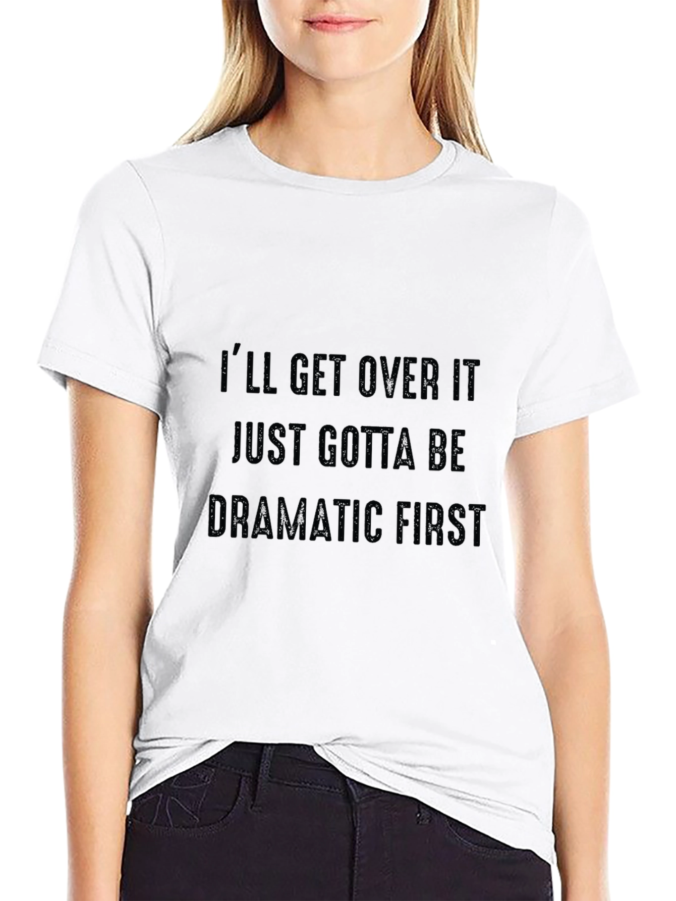 Dramatic First Black Graphic Tee