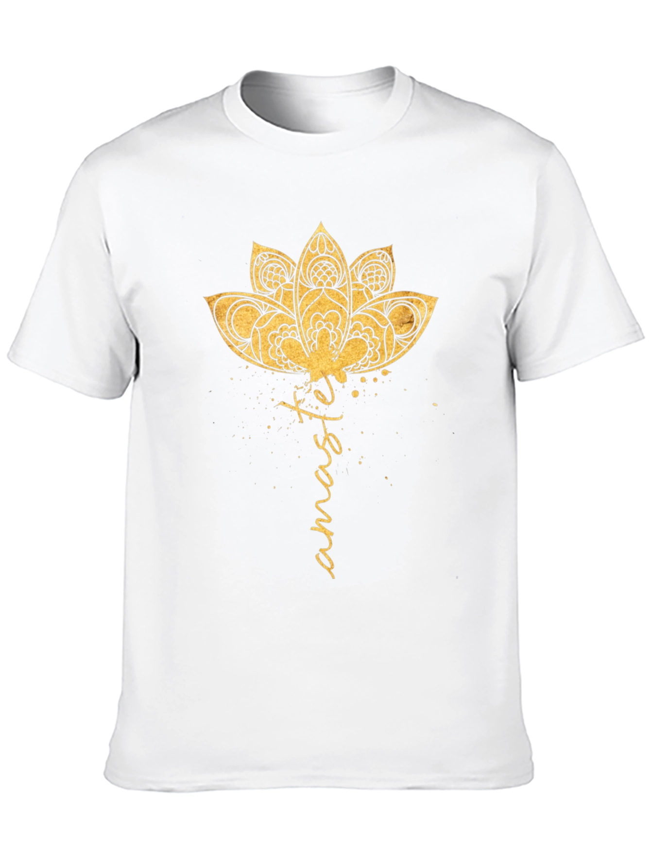 Namaste Lotus Graphic T-Shirt - Black