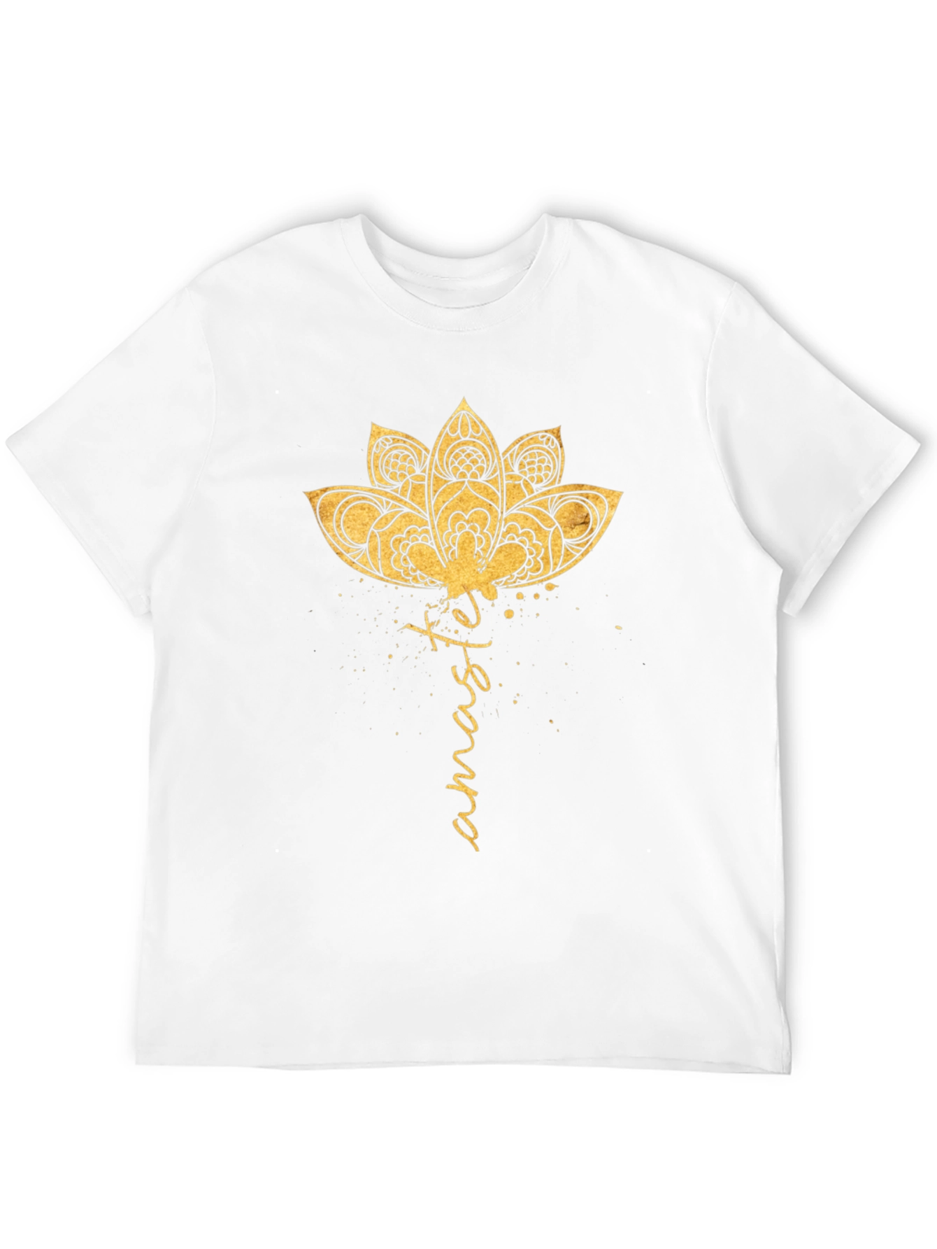Namaste Lotus Graphic T-Shirt - Black