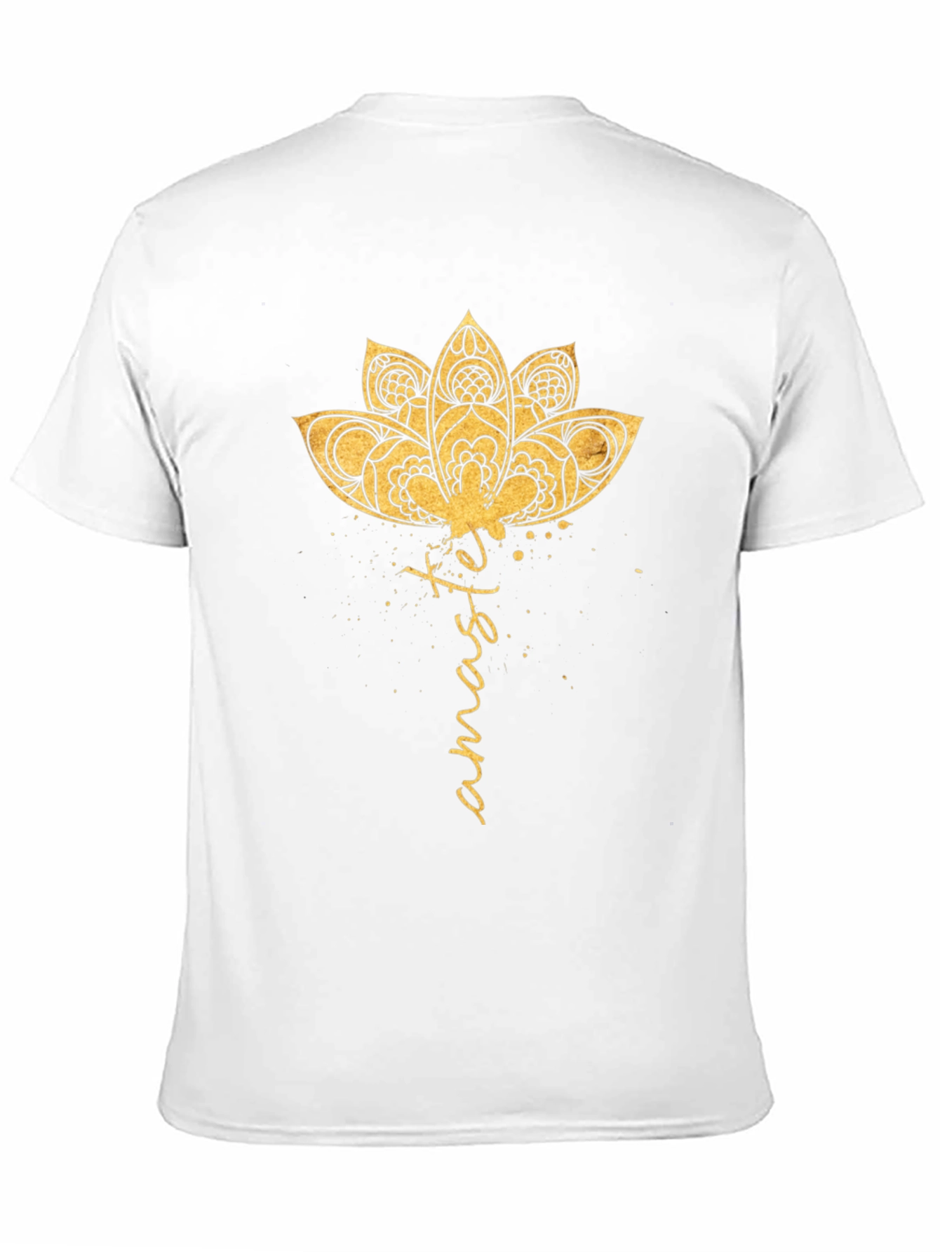 Namaste Lotus Graphic T-Shirt - Black