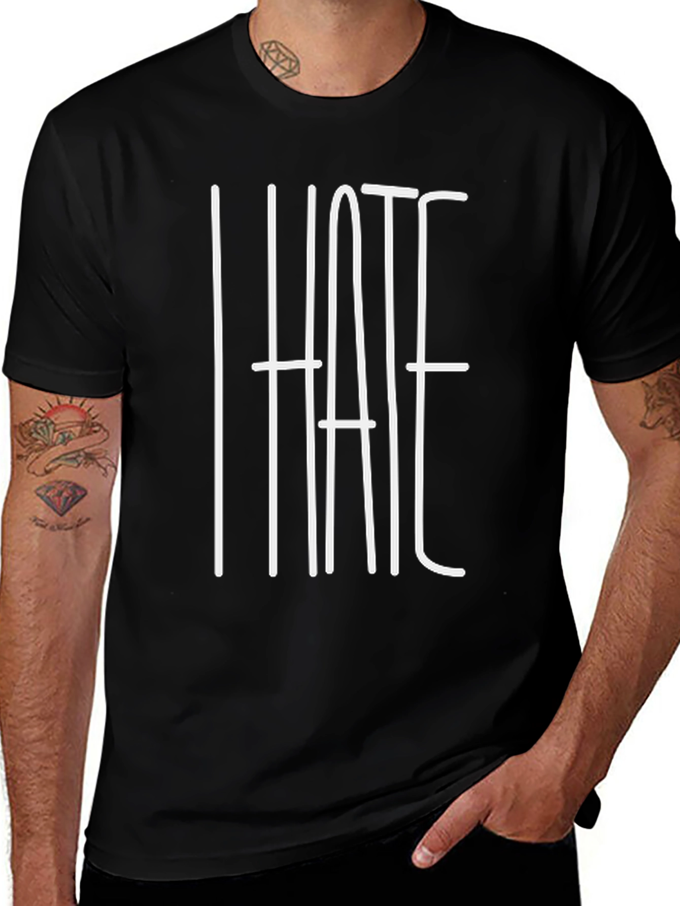 I Hate T-Shirt - Bold Statement Tee