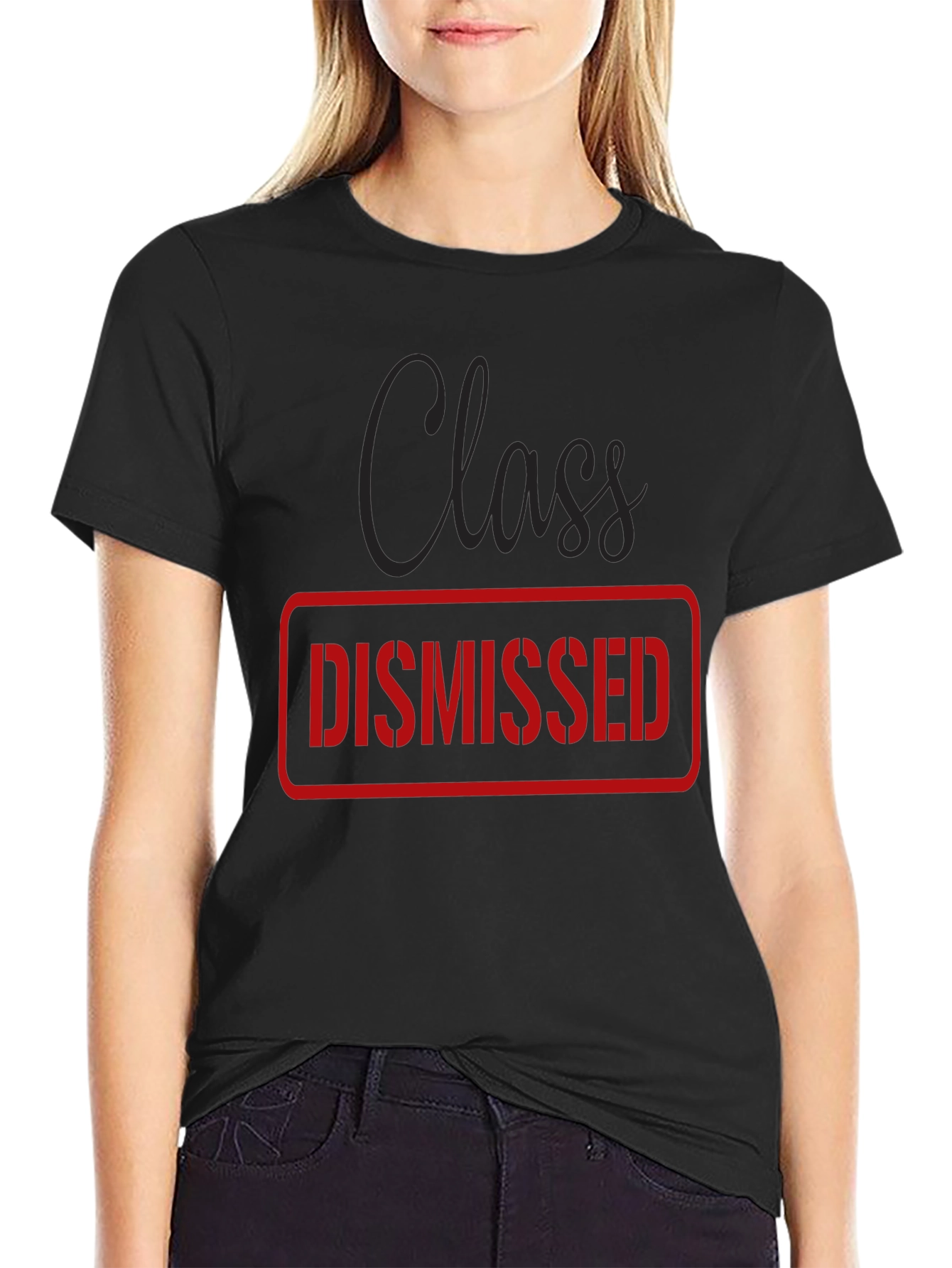 Class Dismissed Graphic Tee - Black Casual T-Shirt