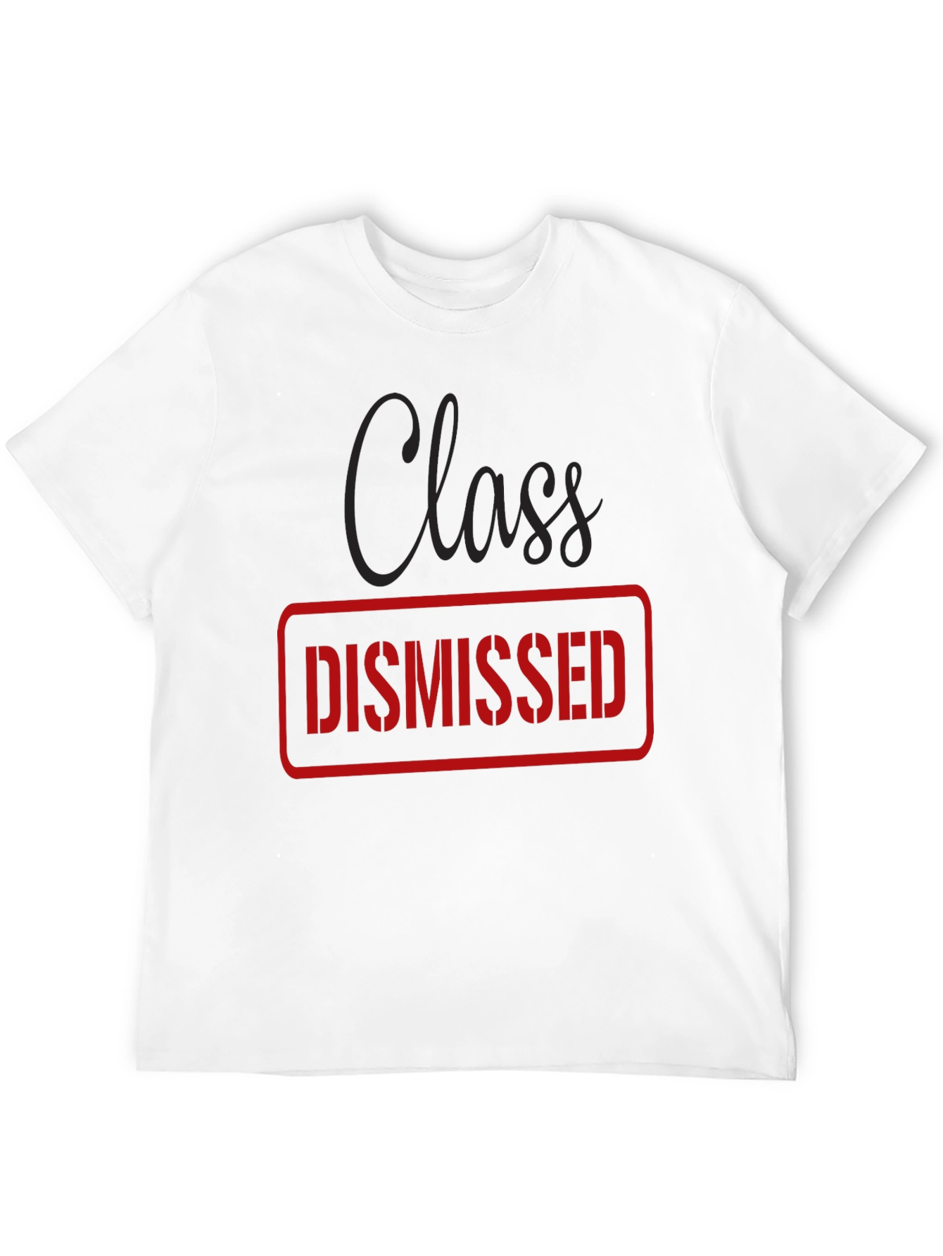 Class Dismissed Graphic Tee - Black Casual T-Shirt