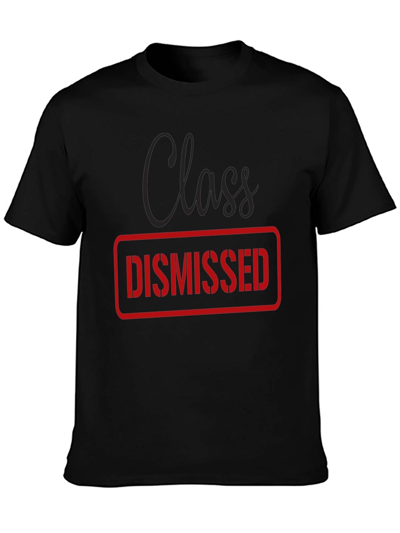 Class Dismissed Graphic Tee - Black Casual T-Shirt