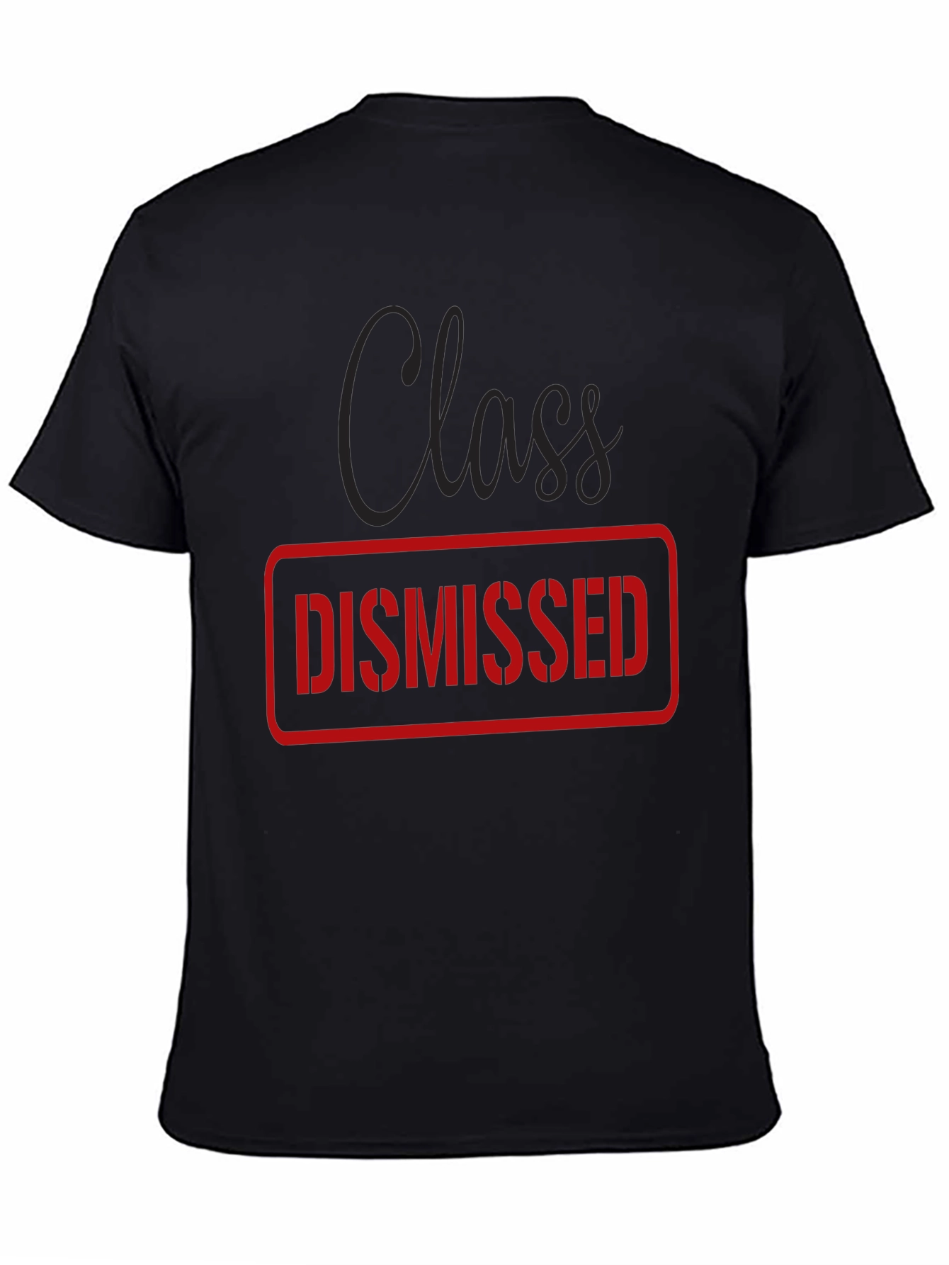 Class Dismissed Graphic Tee - Black Casual T-Shirt