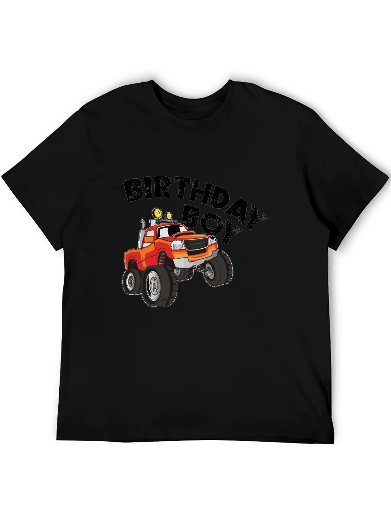 Birthday Boy Monster Truck Graphic Tee