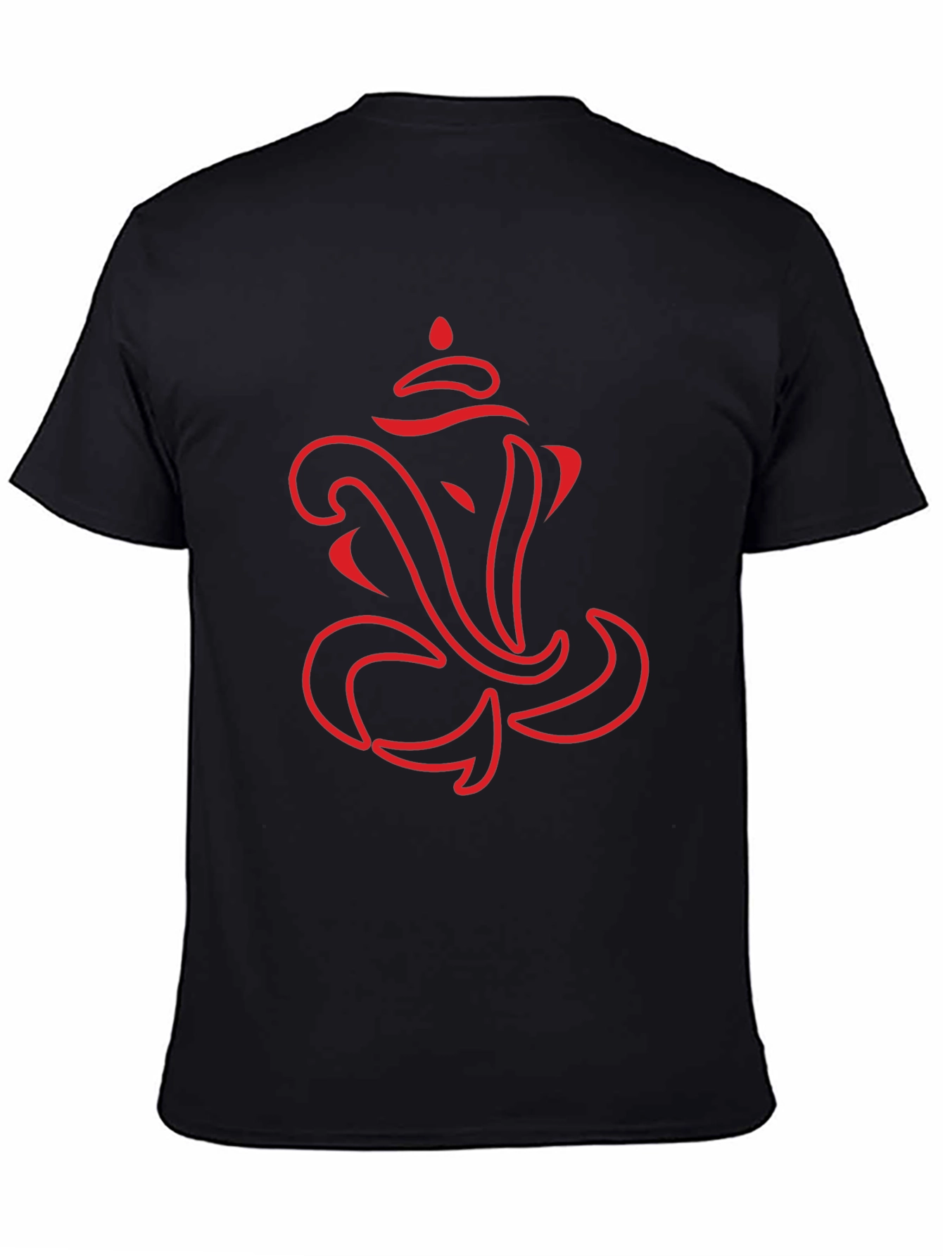 Ganesh Graphic Tee - Stylish Black Cotton T-Shirt