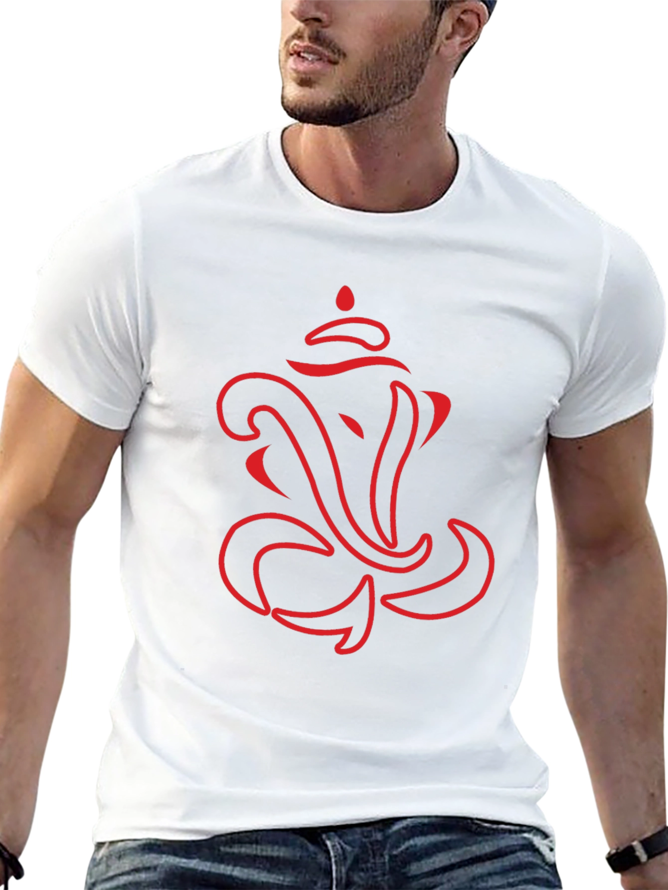 Ganesh Graphic Tee - Stylish Black Cotton T-Shirt
