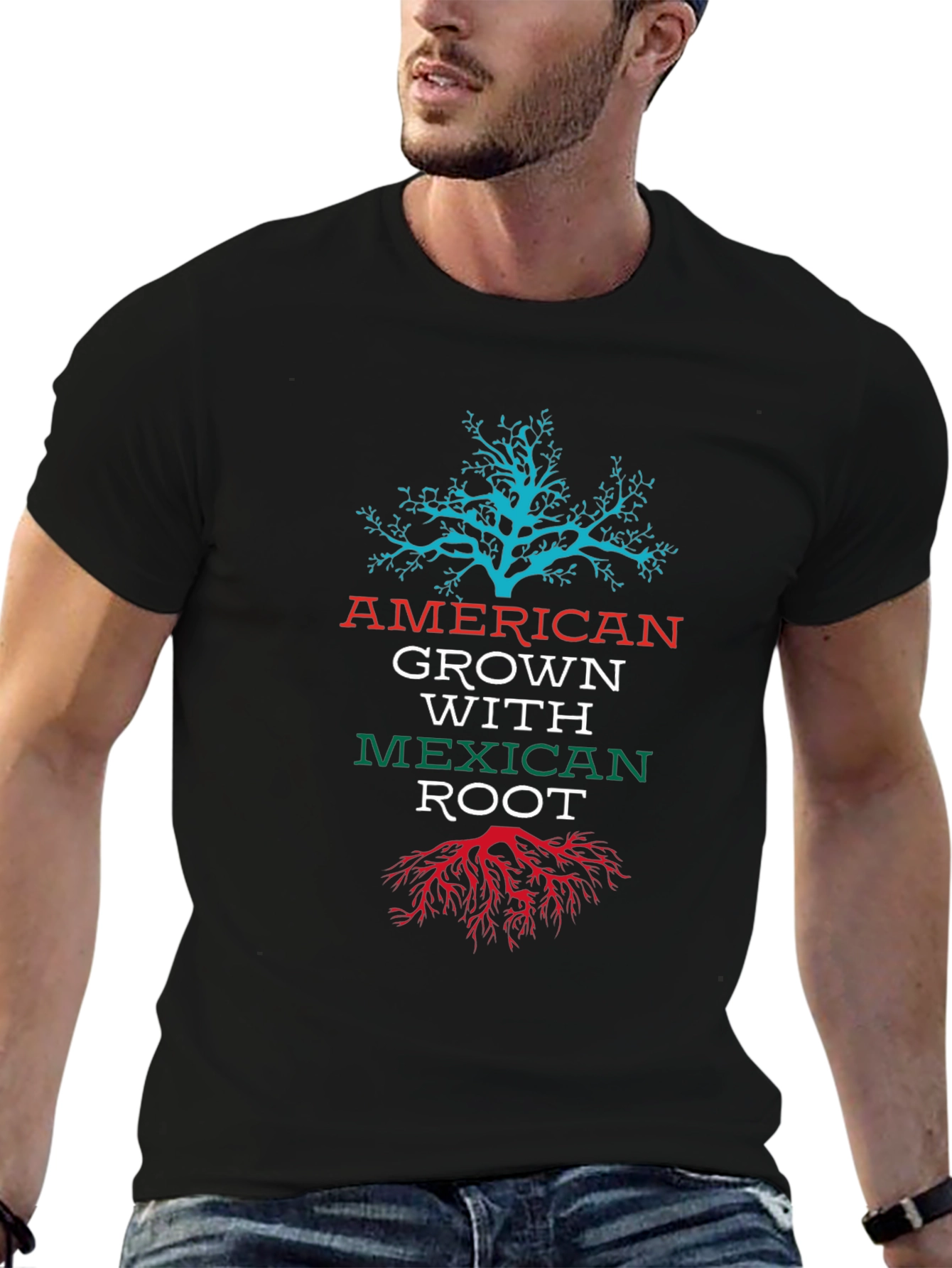 American Grown with Mexican Roots Tee