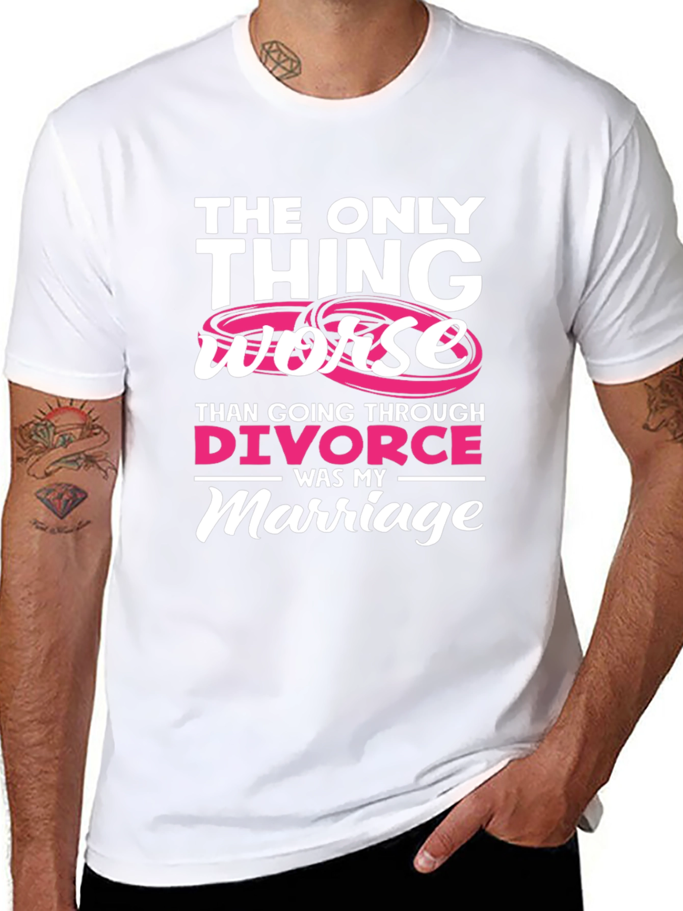 Divorce Marriage Funny Sarcastic T-Shirt