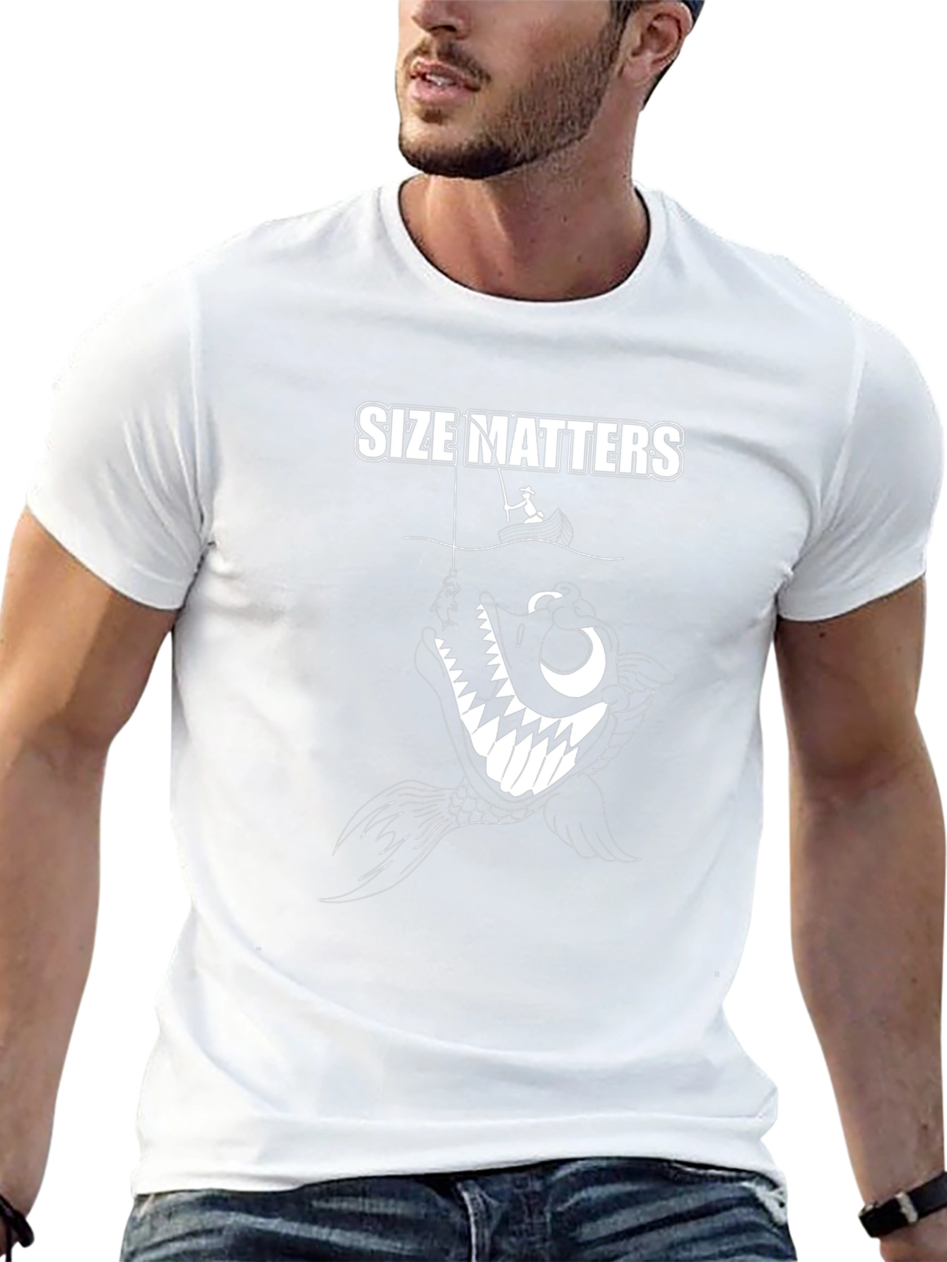 Size Matters Fishing Graphic Tee