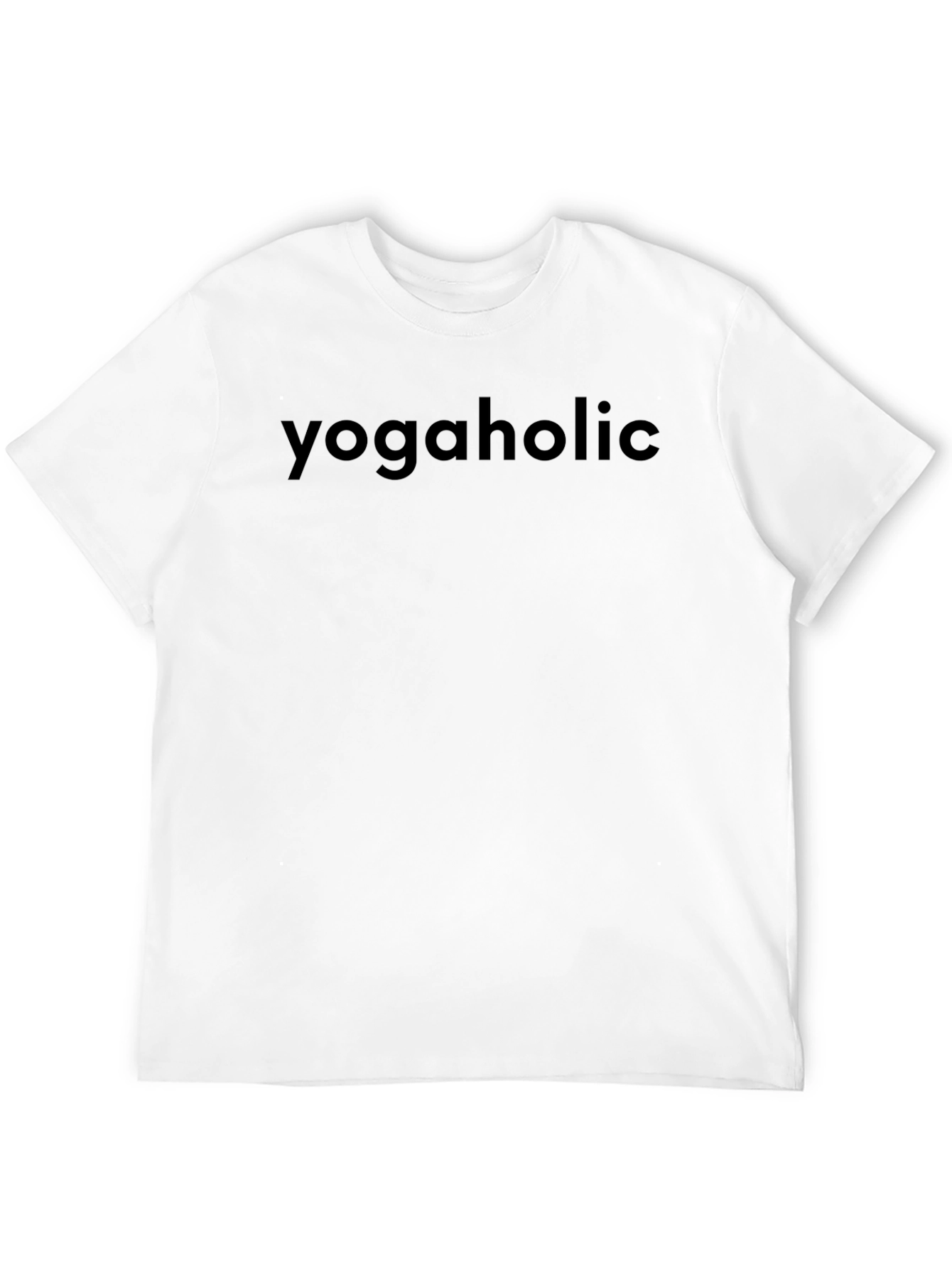 Yogaholic Black Graphic Tee - Mens Casual Wear