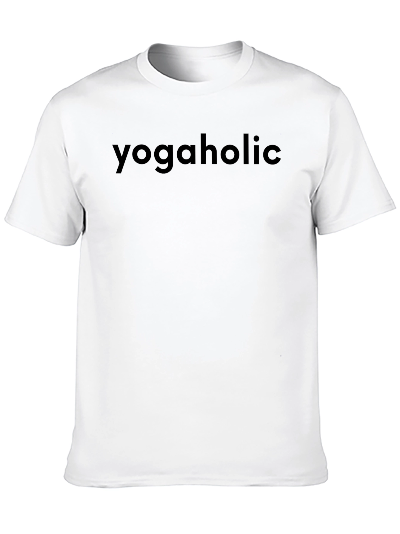 Yogaholic Black Graphic Tee - Mens Casual Wear