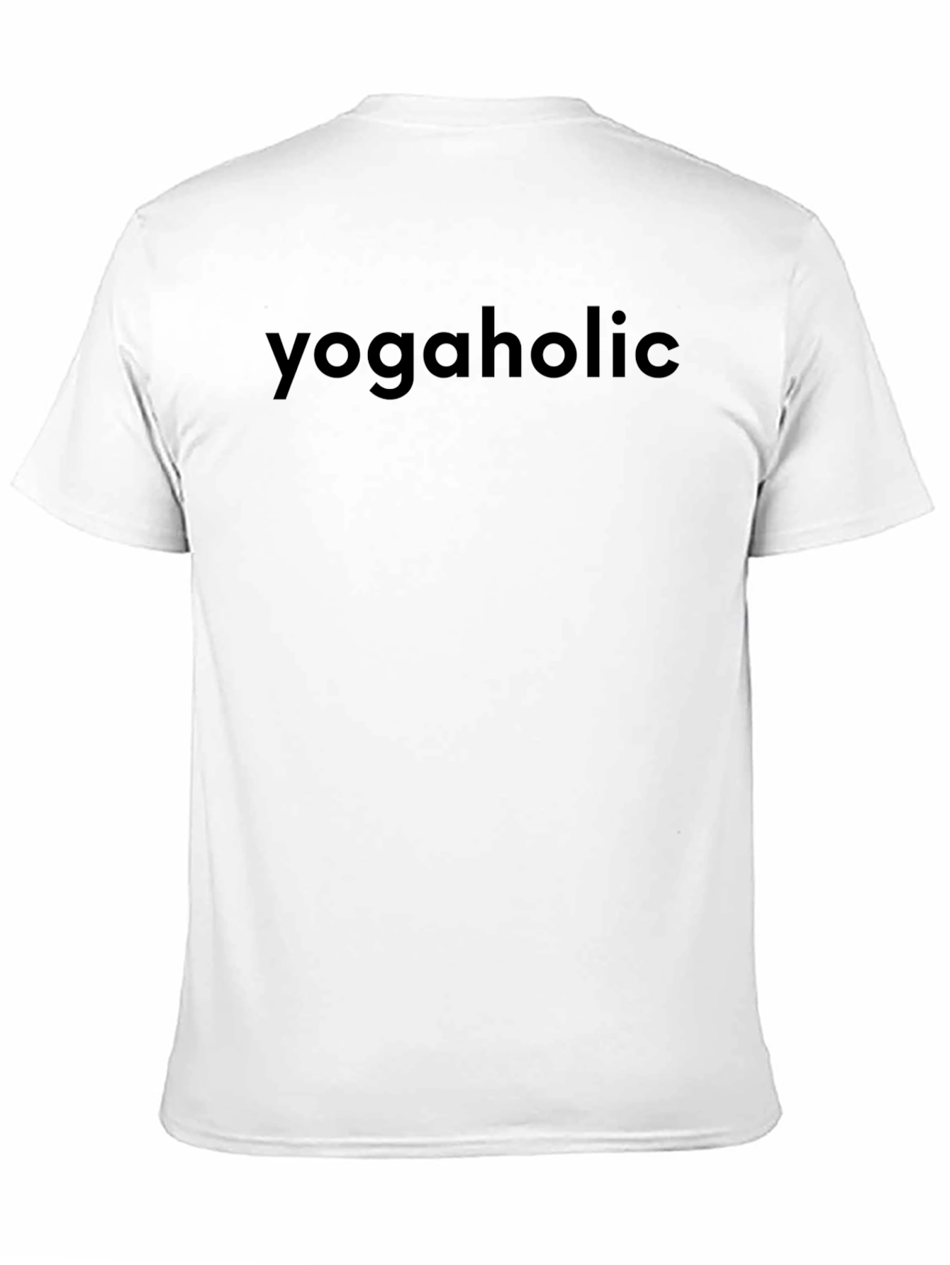 Yogaholic Black Graphic Tee - Mens Casual Wear