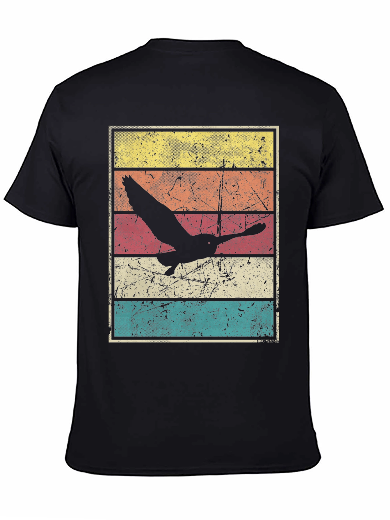 Retro Sunset Bird Graphic Tee
