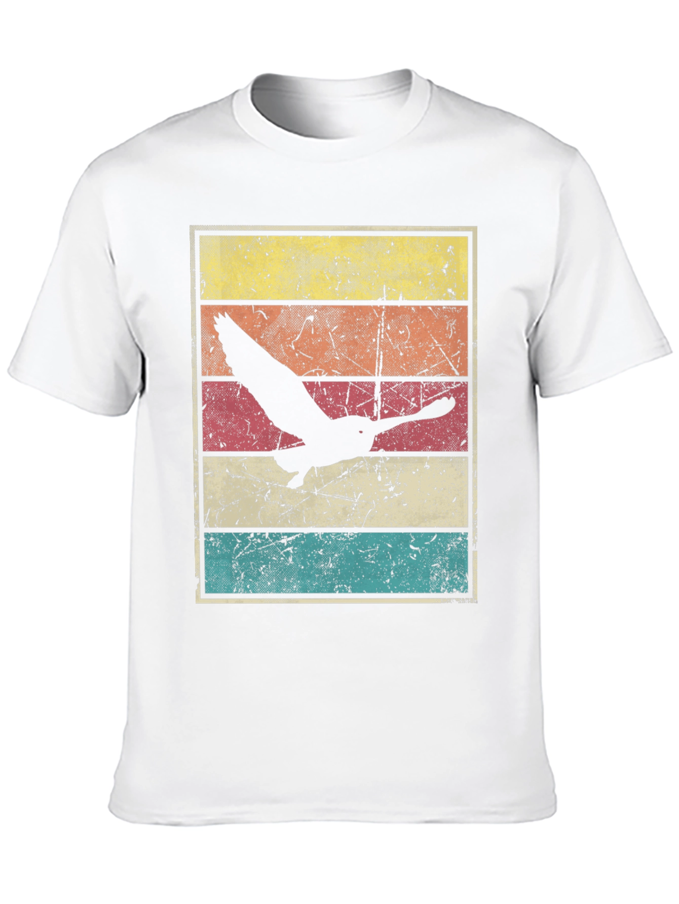 Retro Sunset Bird Graphic Tee