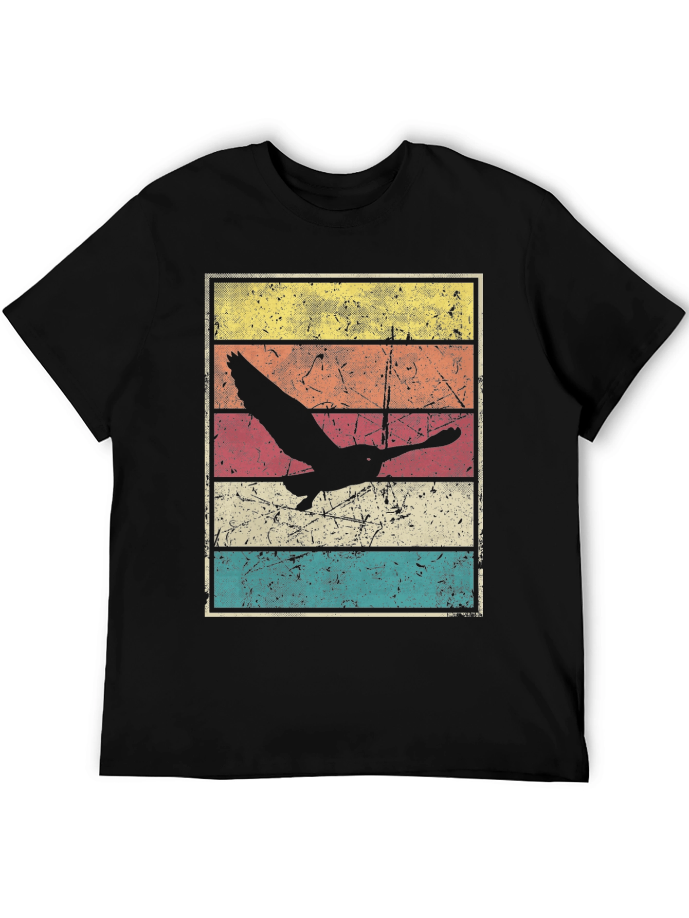 Retro Sunset Bird Graphic Tee