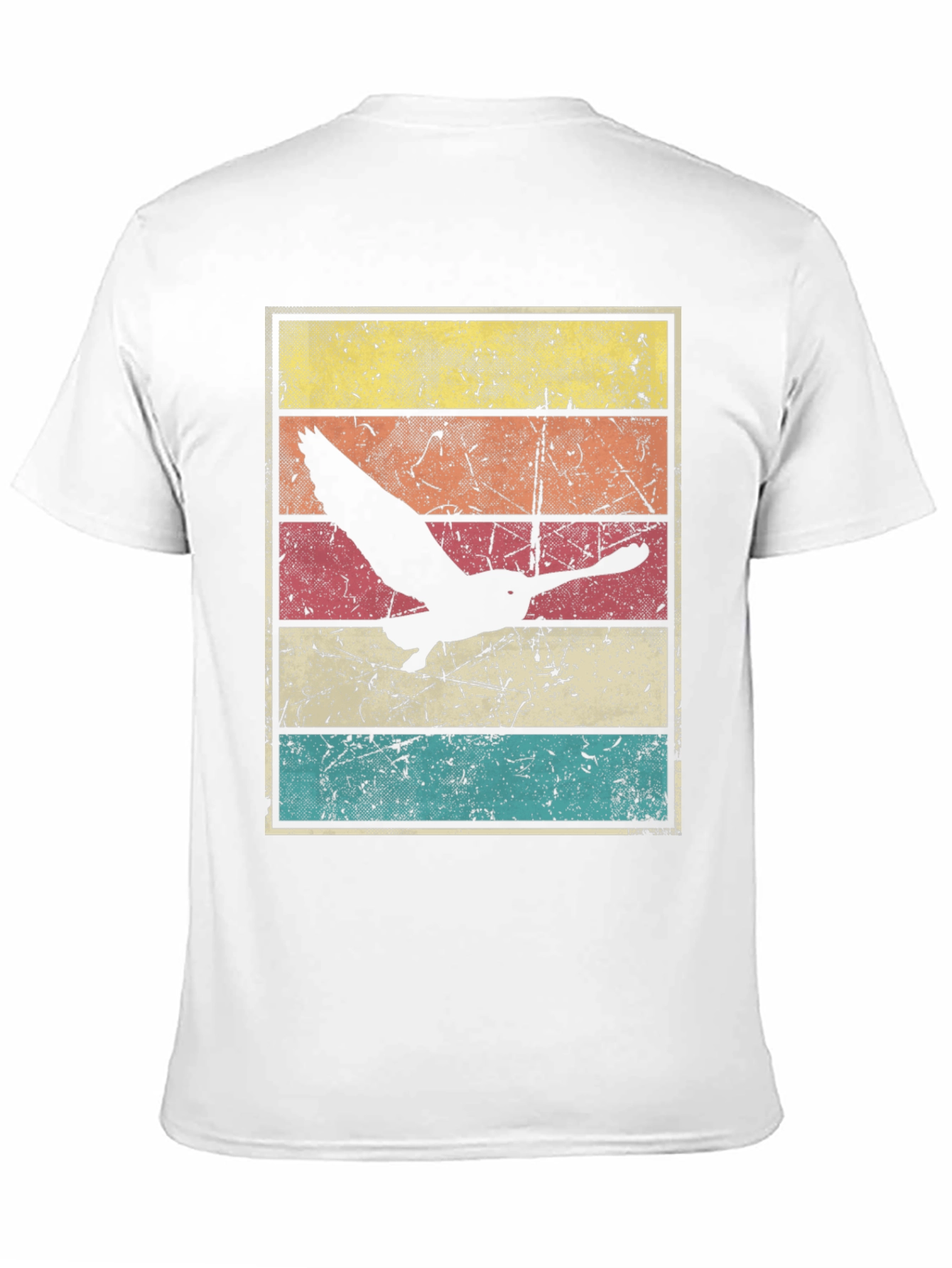 Retro Sunset Bird Graphic Tee