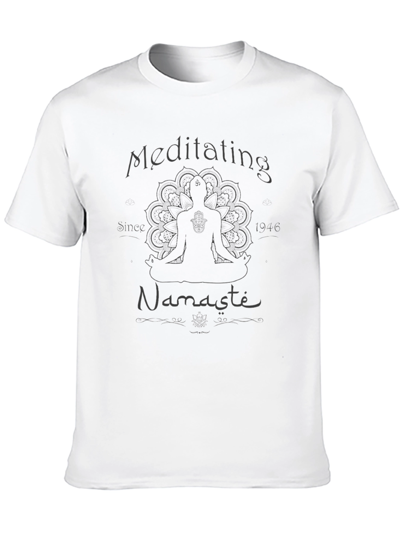Meditating Namaste T-Shirt - Yoga Inspired Graphic Tee