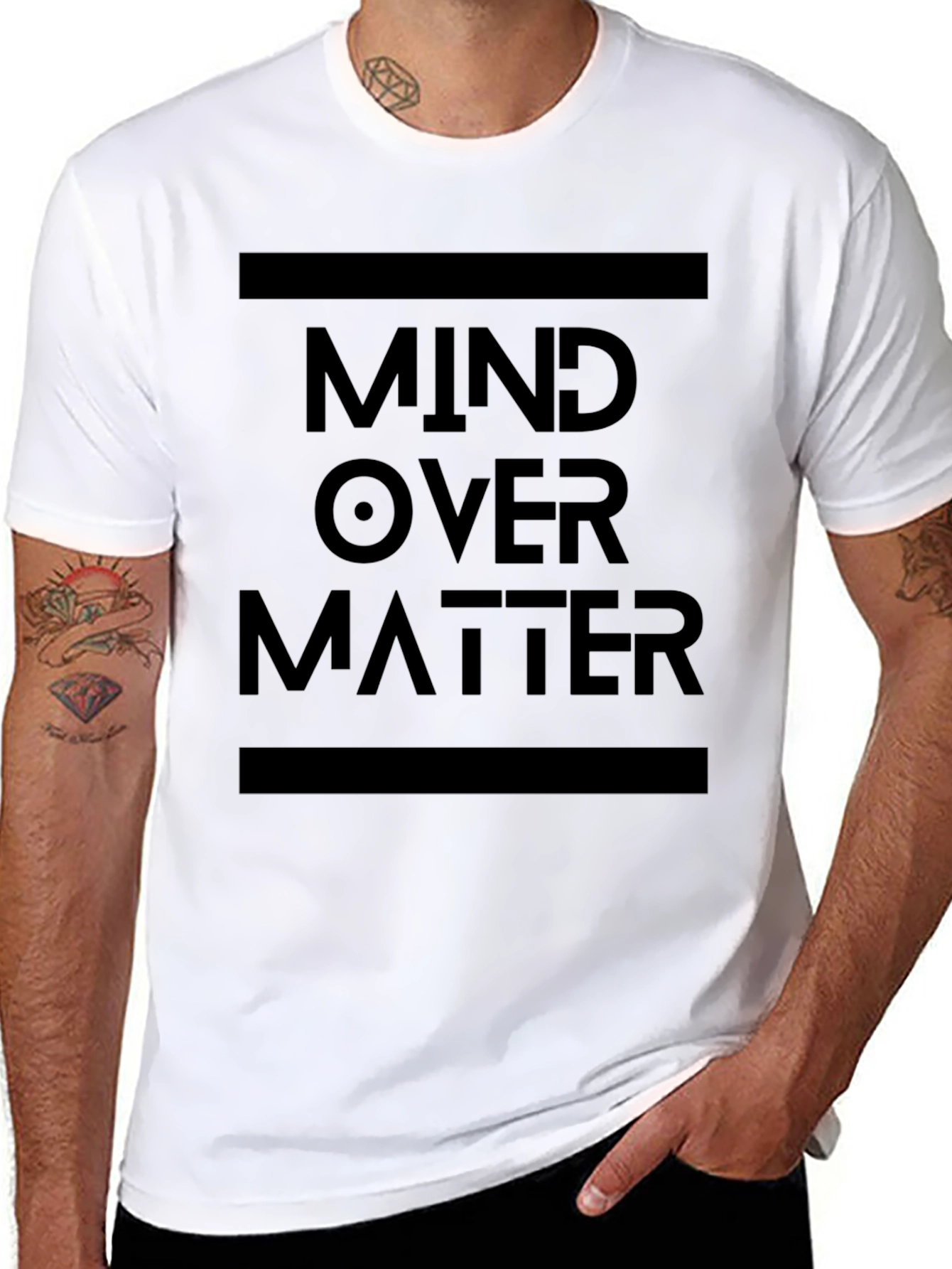 Mind Over Matter Black Graphic Tee