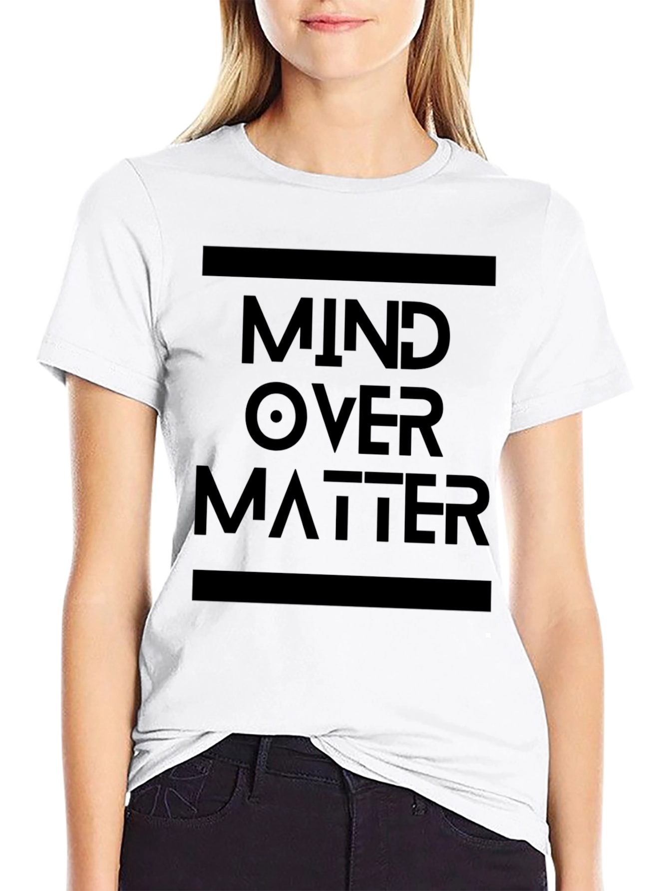 Mind Over Matter Black Graphic Tee
