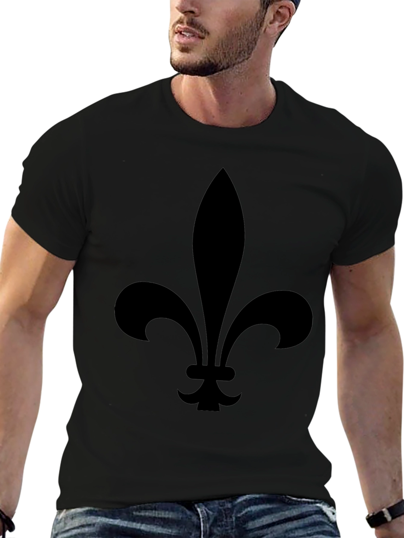 Fleur-de-lis Graphic Black T-Shirt