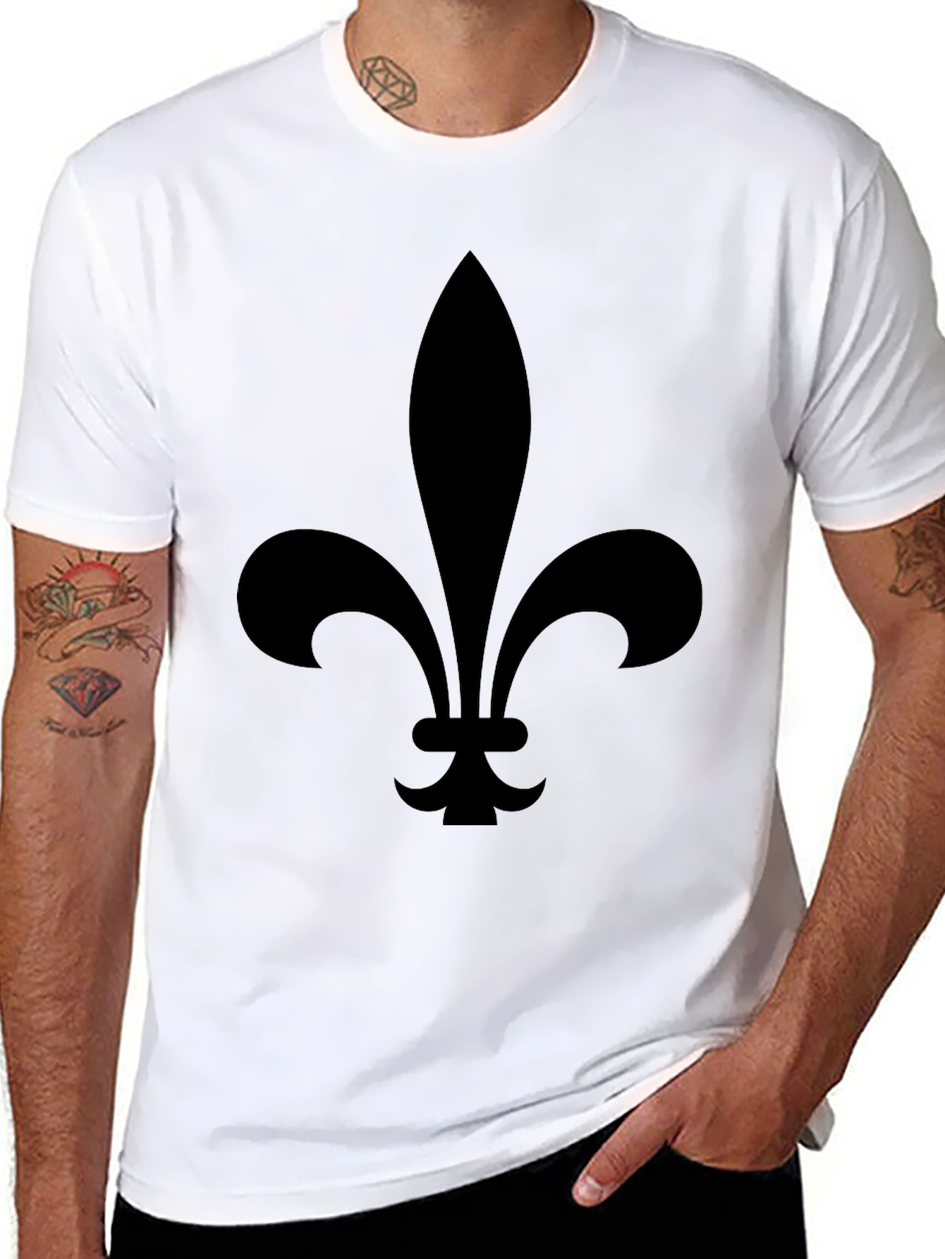 Fleur-de-lis Graphic Black T-Shirt