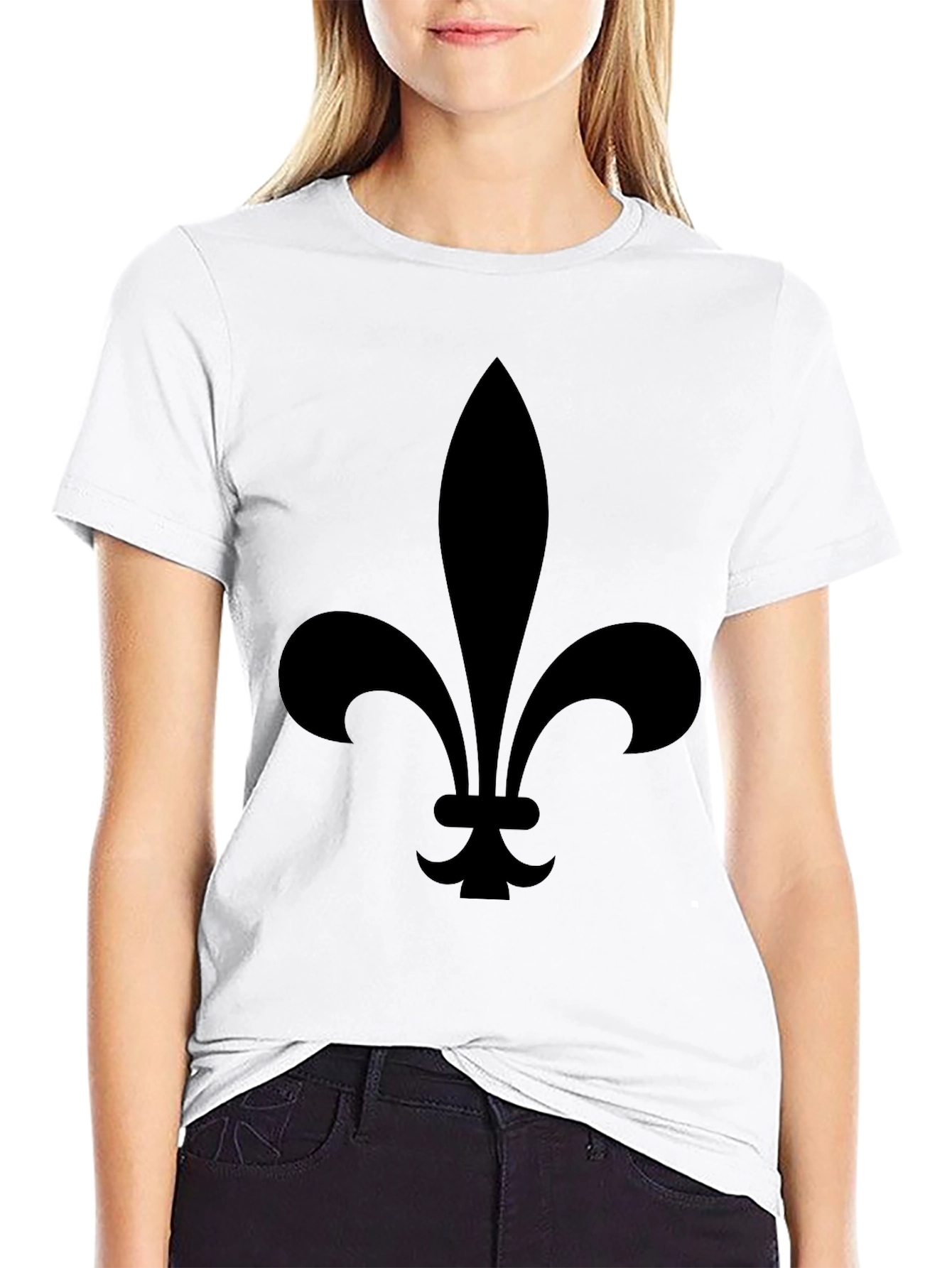 Fleur-de-lis Graphic Black T-Shirt