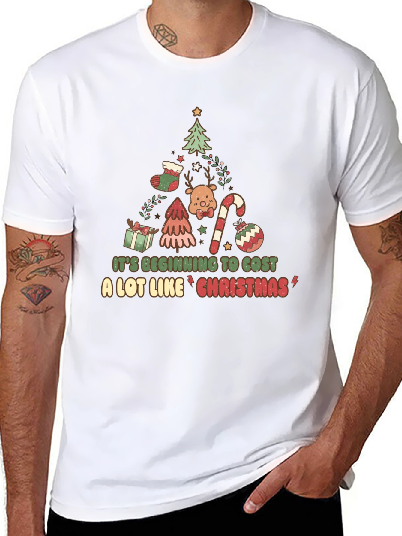 Funny Christmas T-Shirt - Its Beginning to Cost