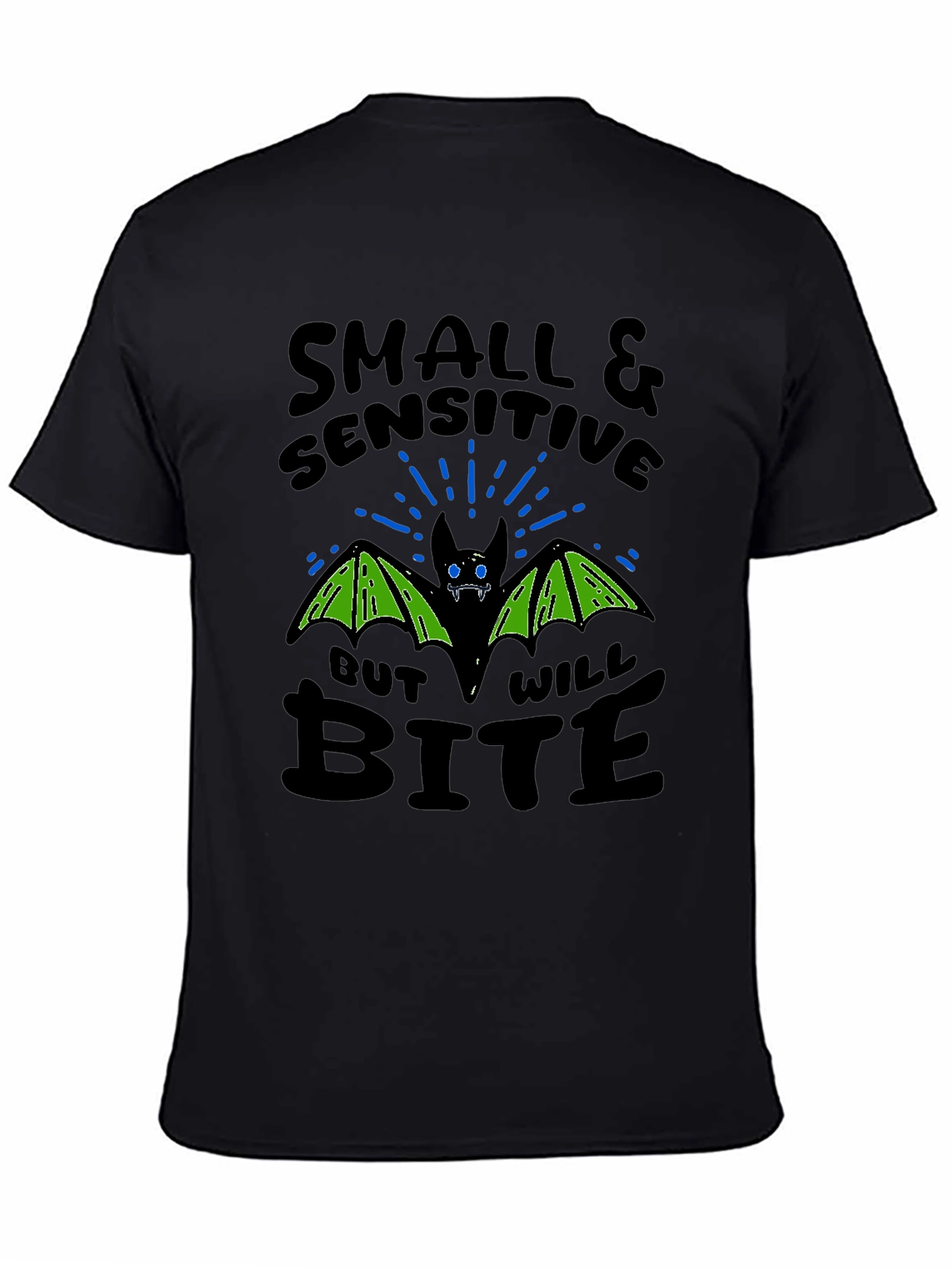 Small & Sensitive Bite Bat Graphic T-Shirt