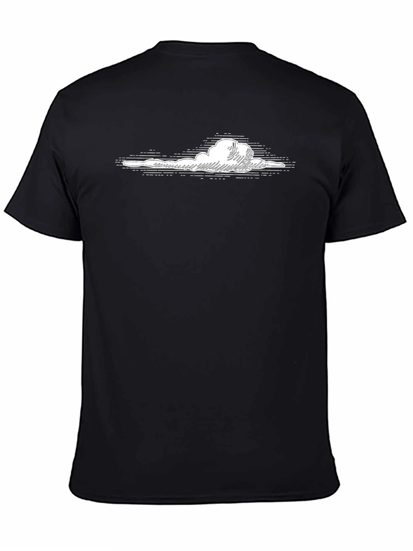 Cloud Graphic Black T-Shirt - Stylish Casual Wear