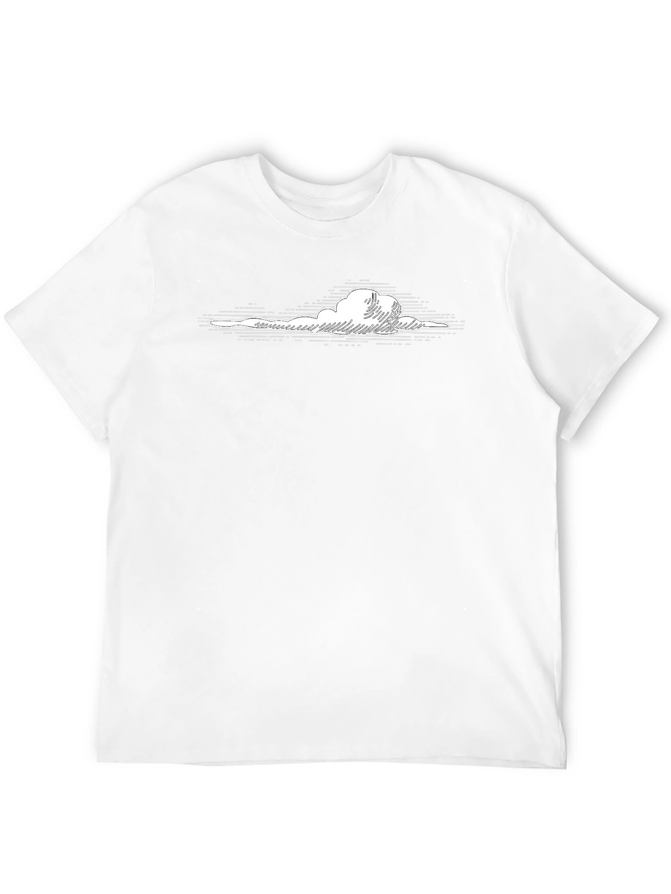 Cloud Graphic Black T-Shirt - Stylish Casual Wear