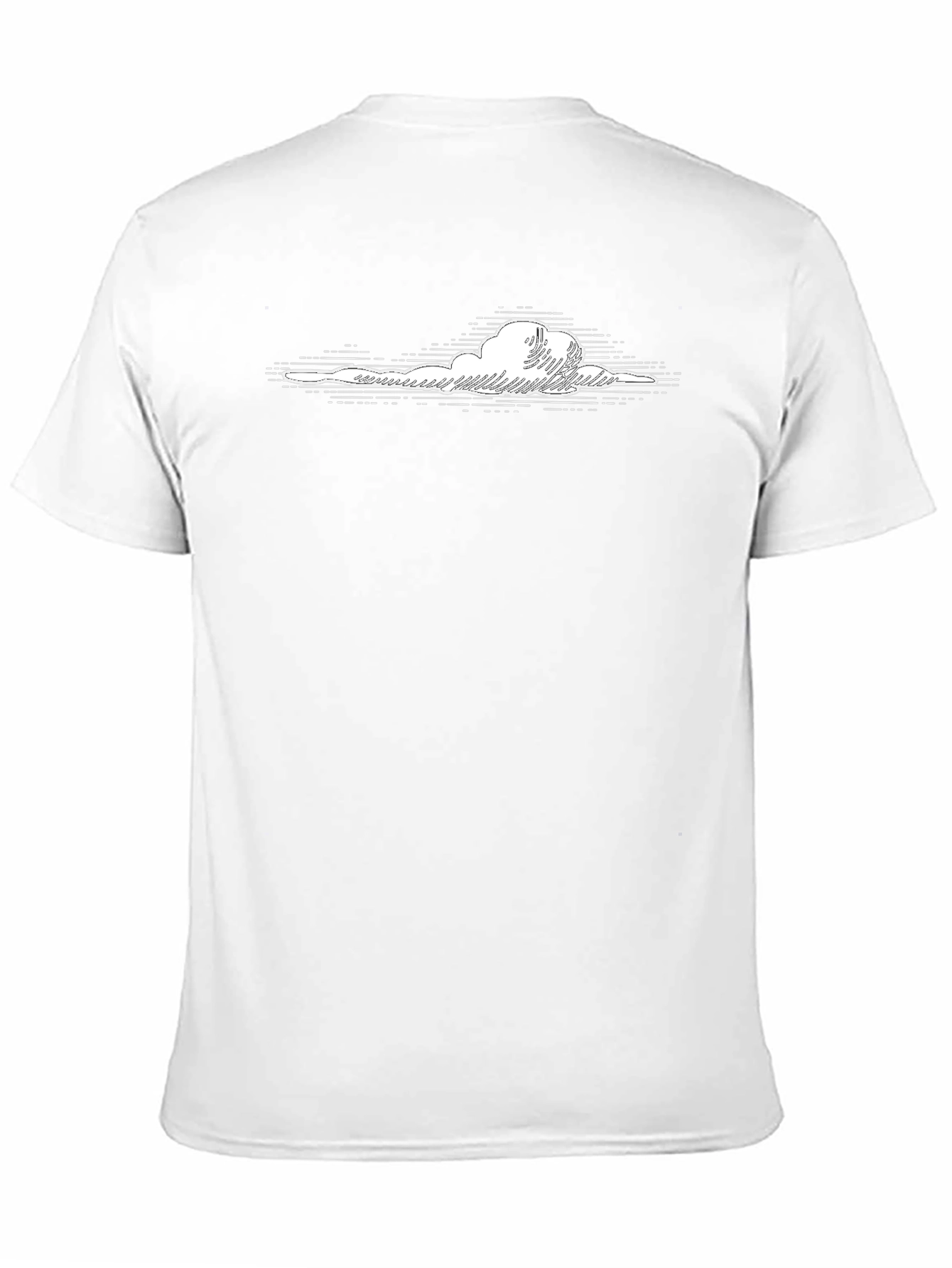 Cloud Graphic Black T-Shirt - Stylish Casual Wear