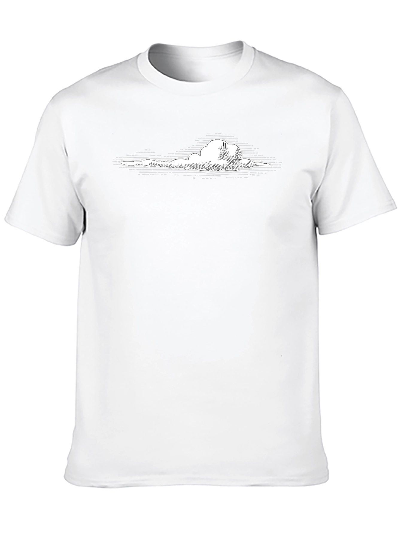 Cloud Graphic Black T-Shirt - Stylish Casual Wear