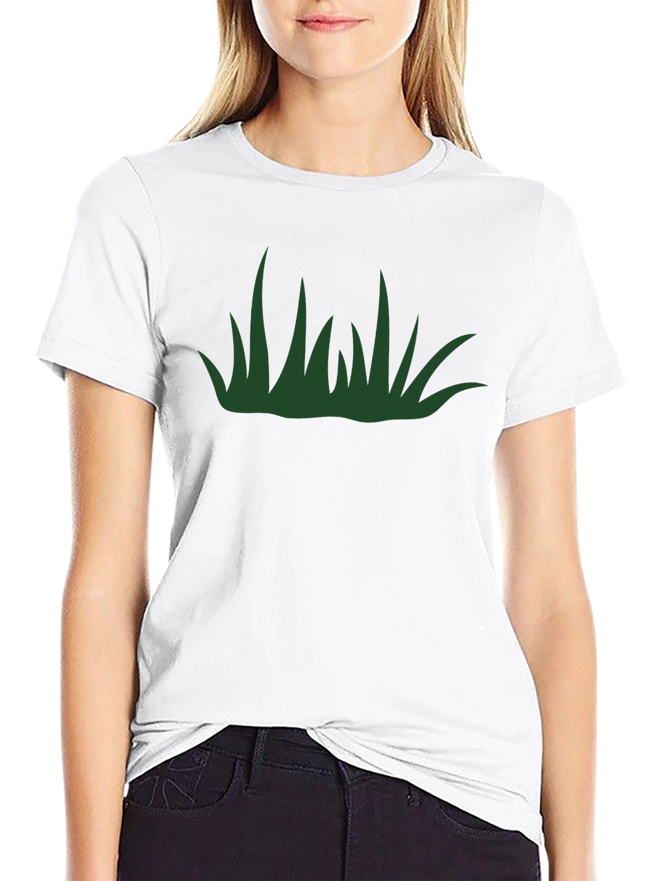 Grass Graphic Black T-Shirt