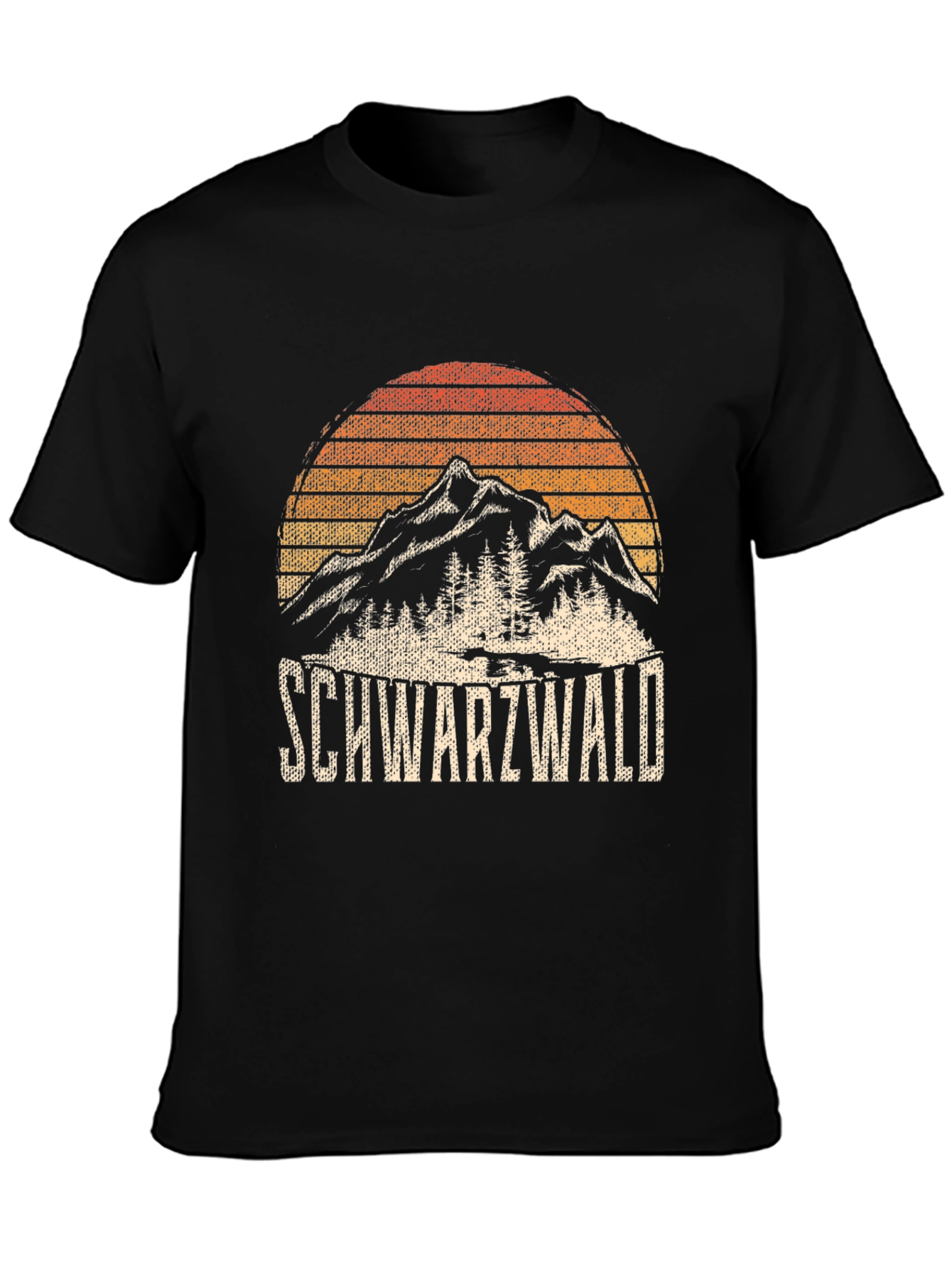 Schwarzwald Mountain Graphic Tee - Black